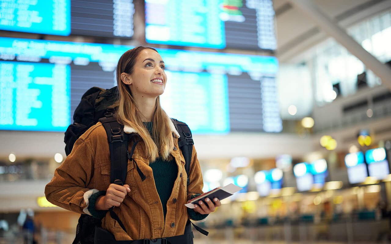 Woman at the airport