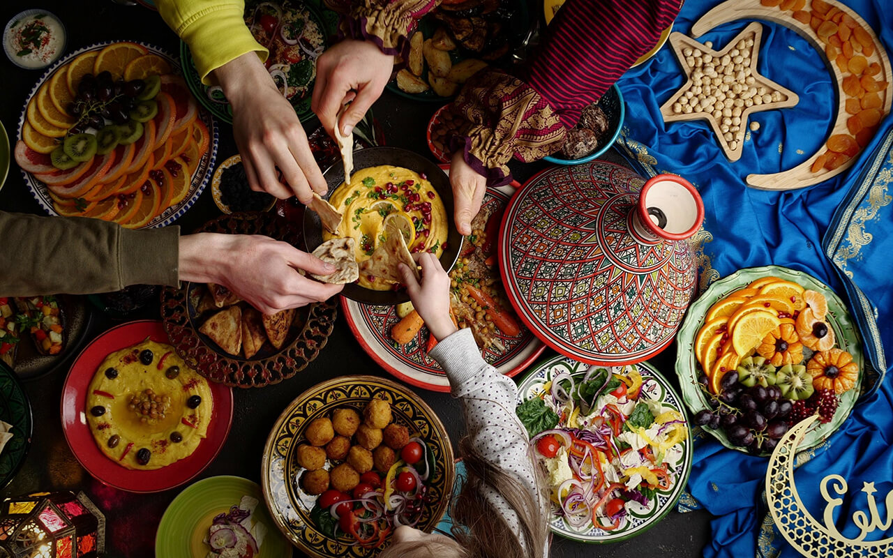 Eid holiday table.