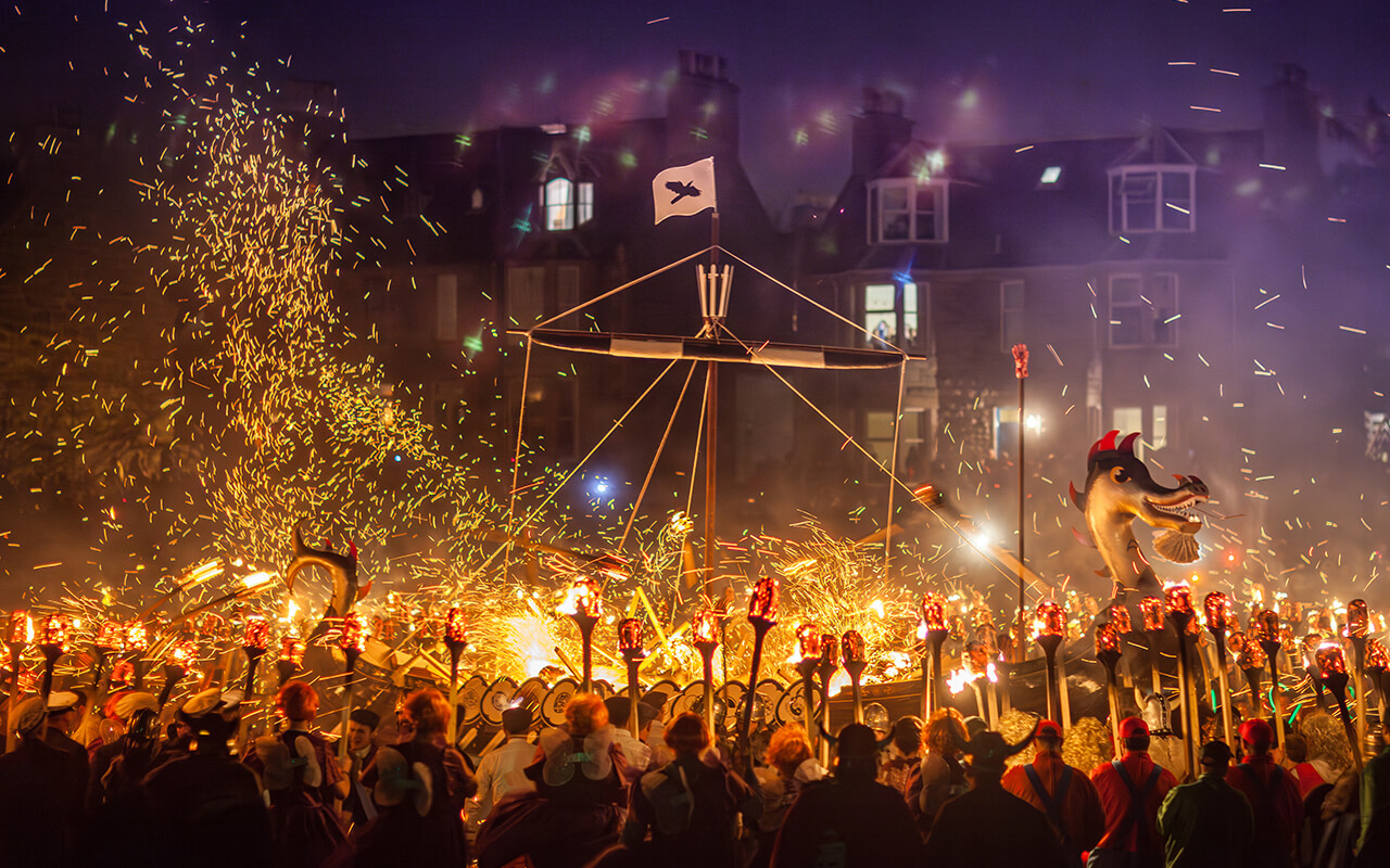 Up Helly Aa in Scotland 