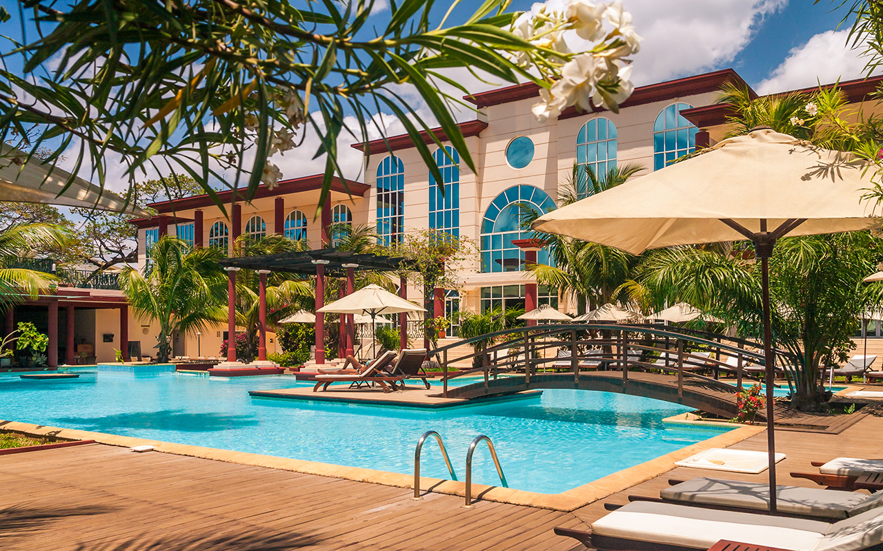 Swimming pool of a luxury hotel