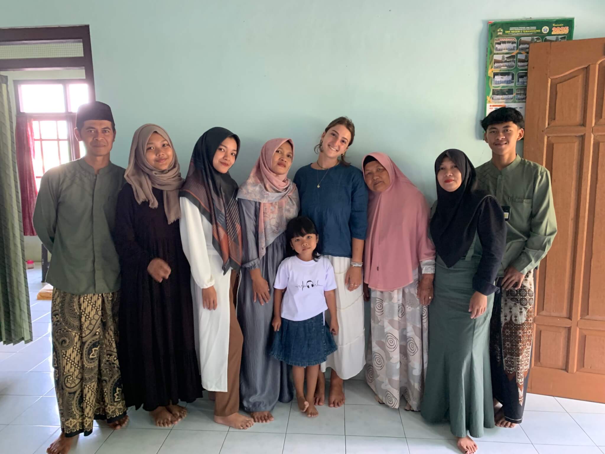 Celebrating Eid with locals in a village outside of Temanggung in Java.