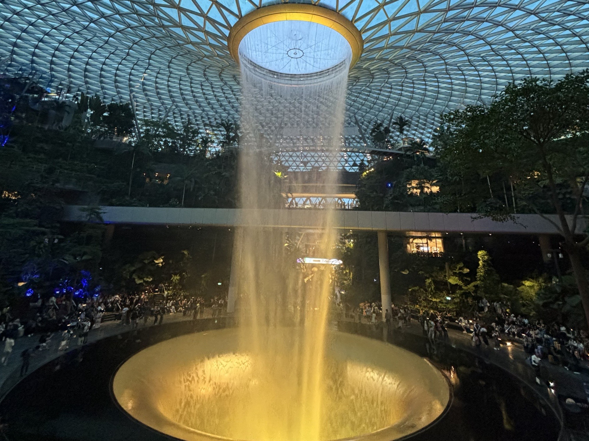 The Rain Vortex at night. 