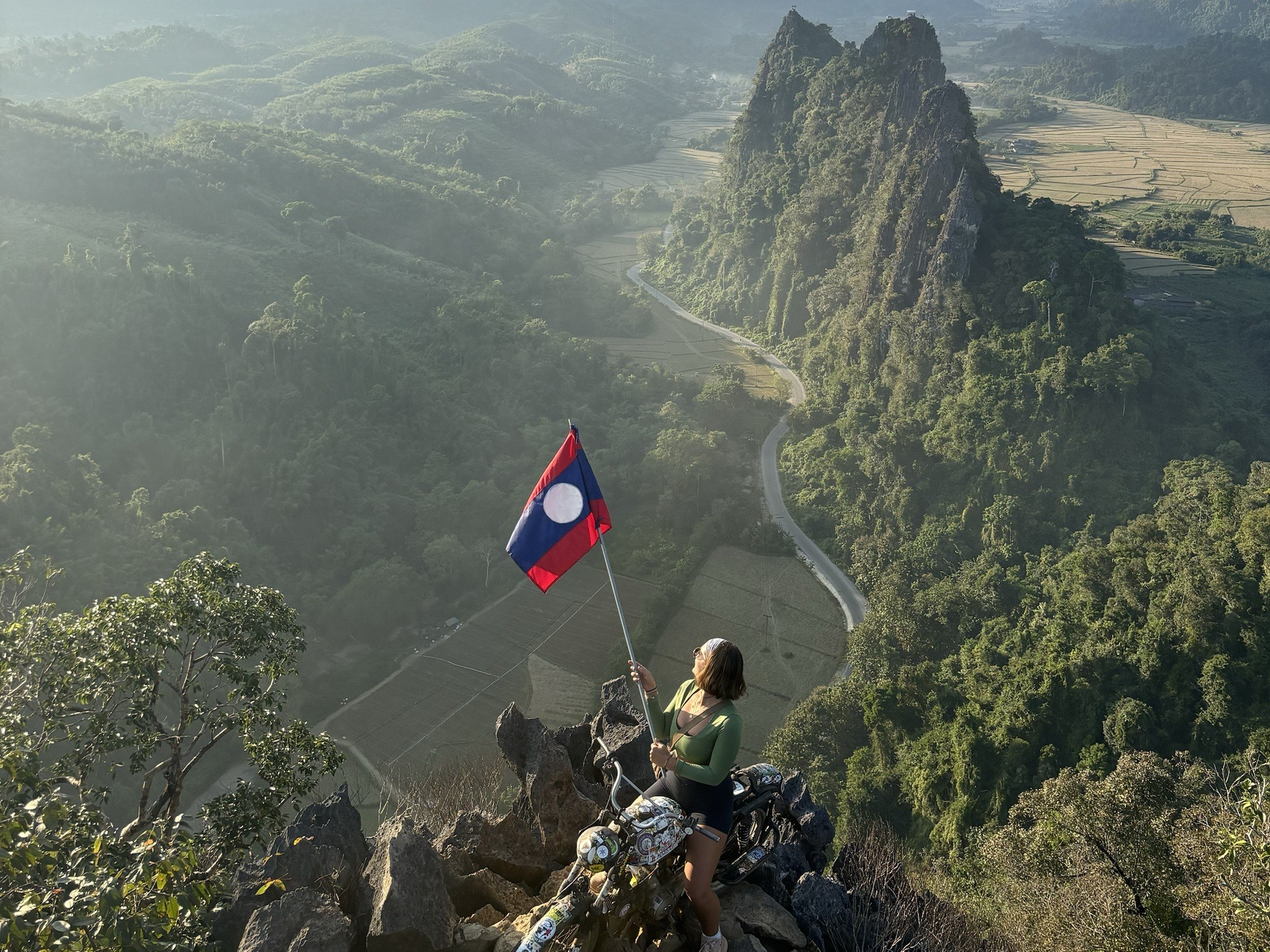 Viewpoint hike in Vang Vieng, Laos