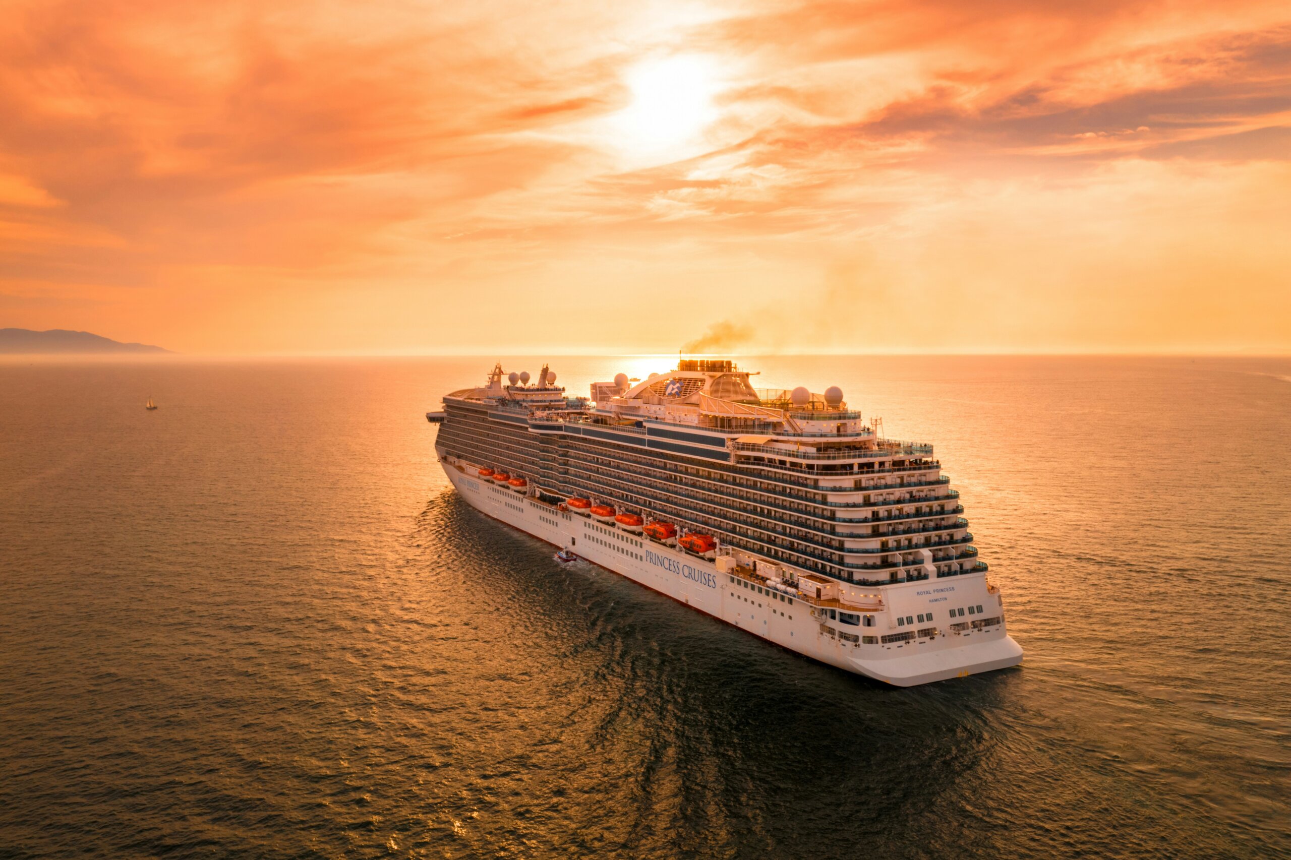 Cruise ship on the water