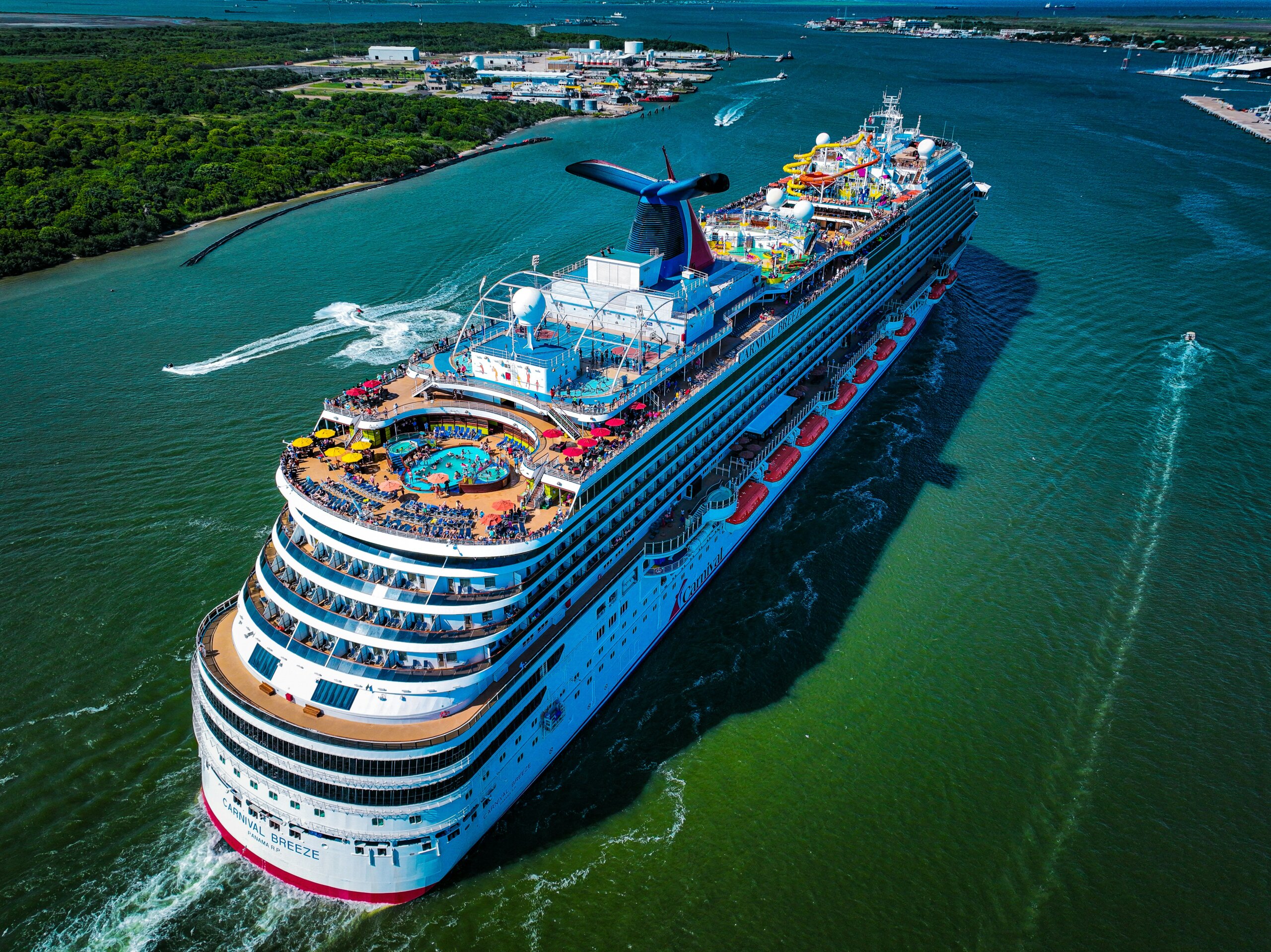 cruise ship in the water