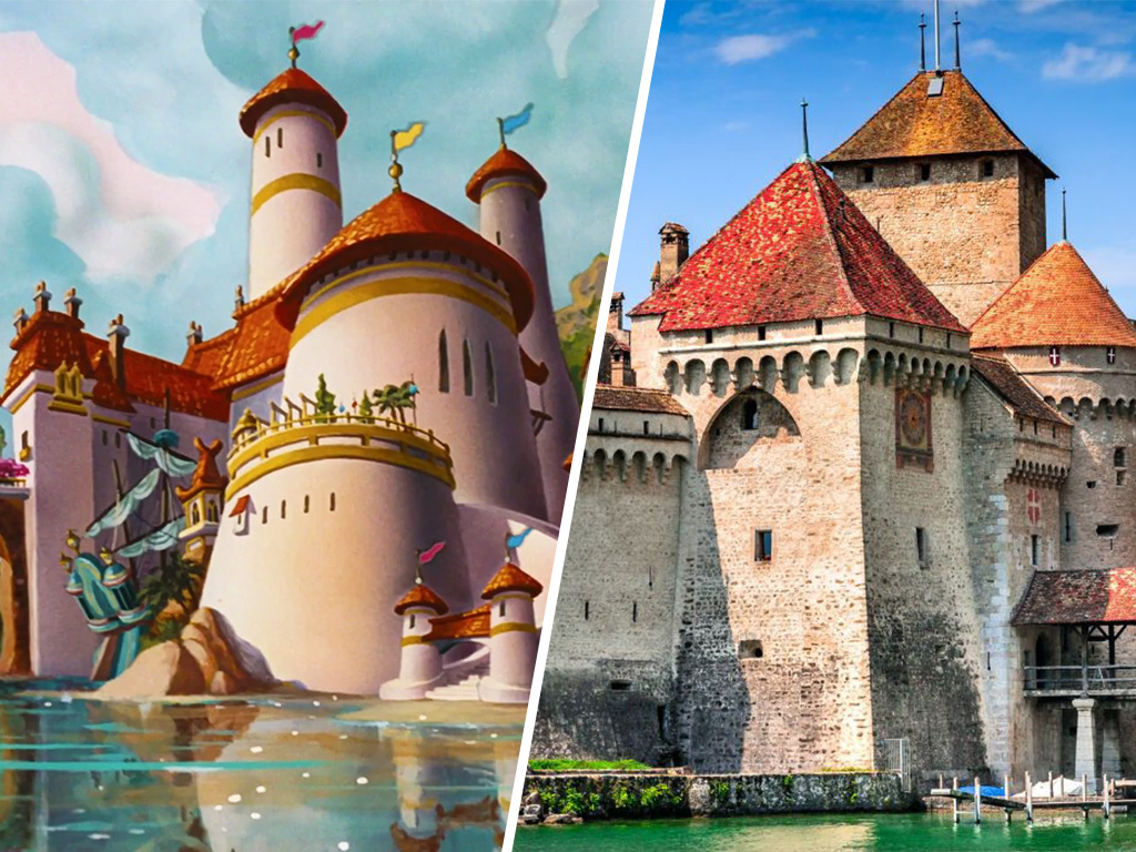 Ariel's castle and its real life counterpart
