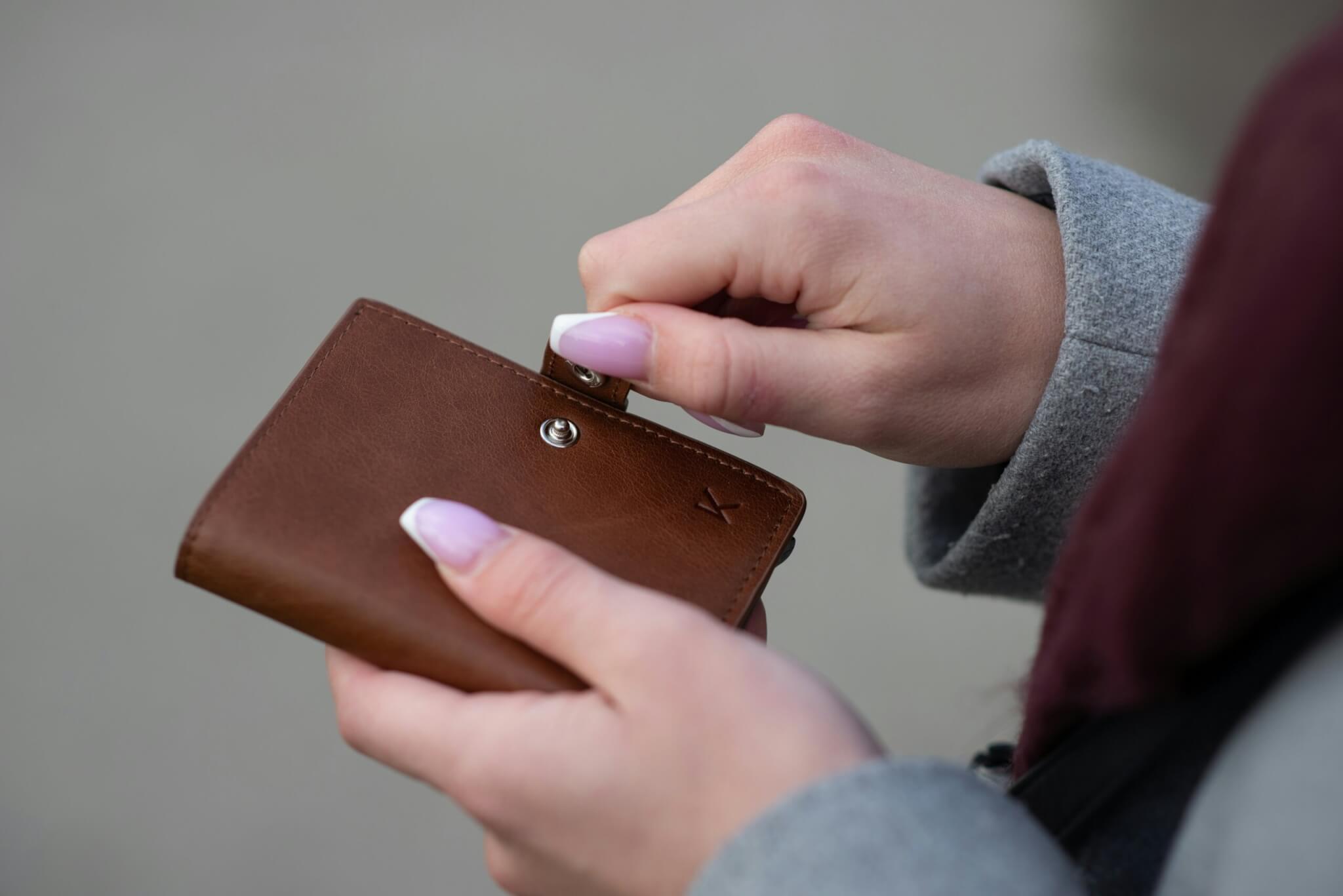 woman with wallet