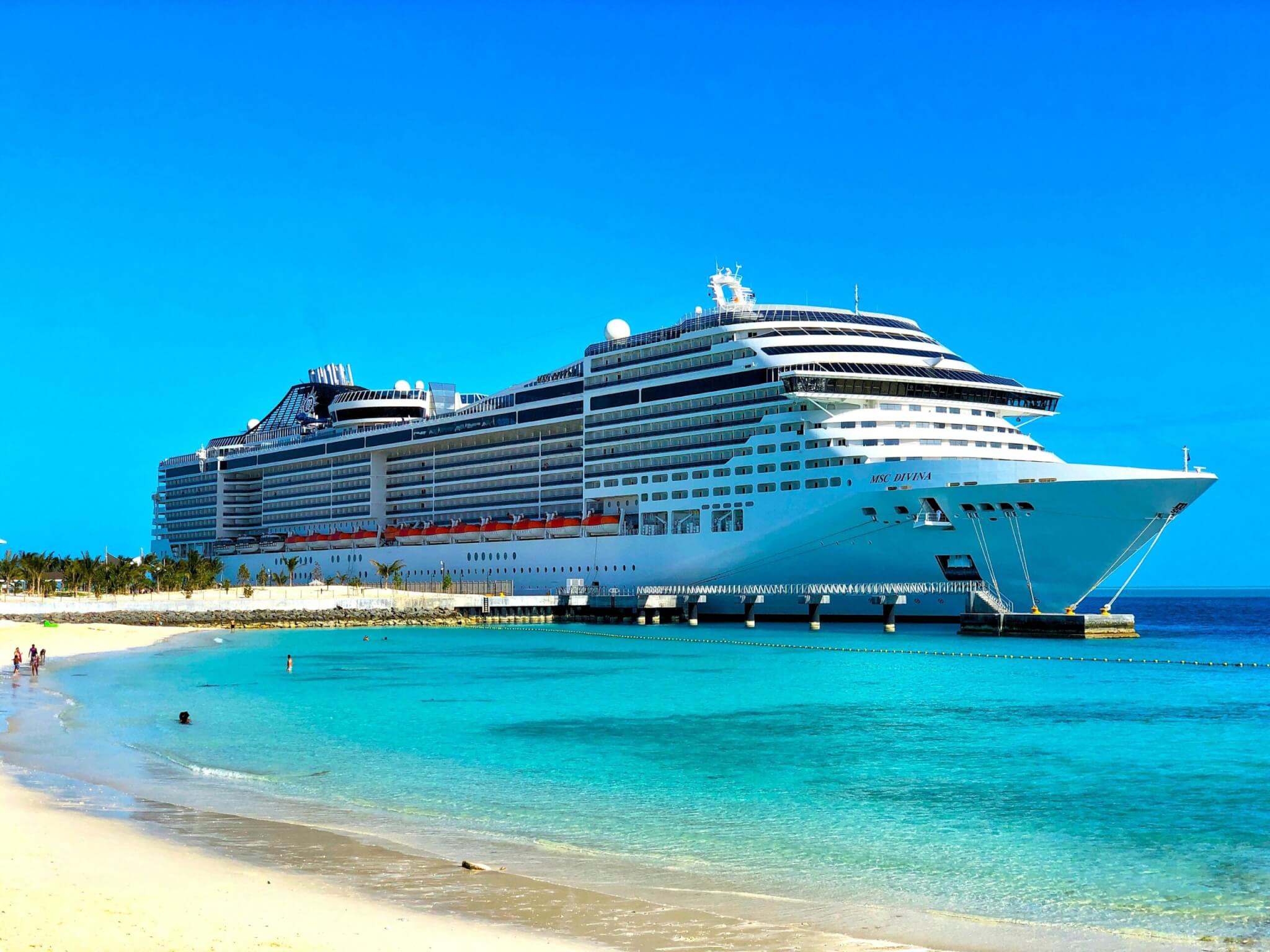 cruise ship at port