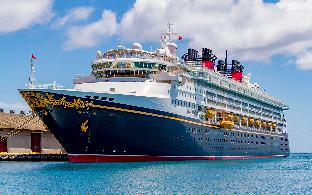 Disney Wonder Cruise Ship in Honolulu, Hawai'i