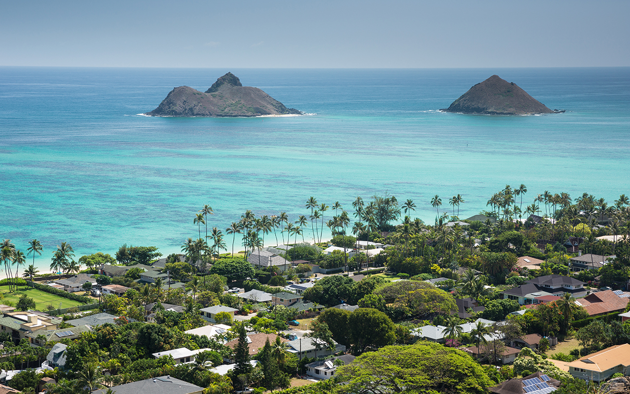 View from Lanikai Pillbox Hike