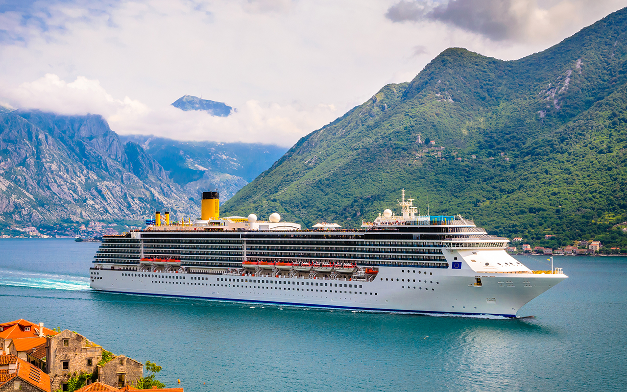 Cruise ship on the water