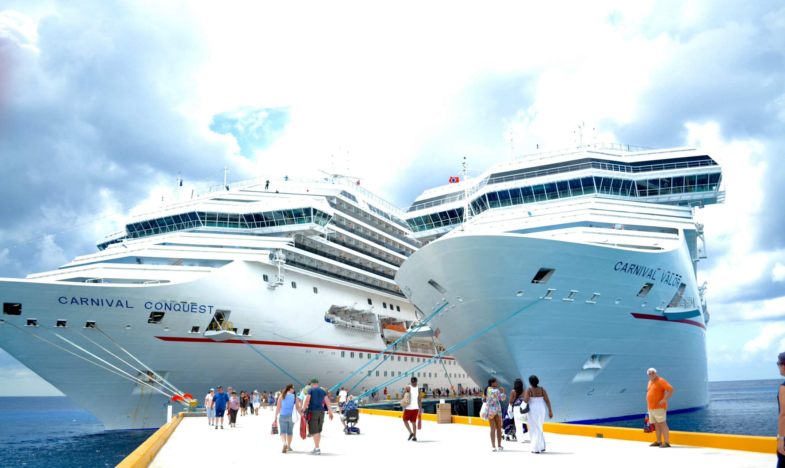 cruise ships at dock