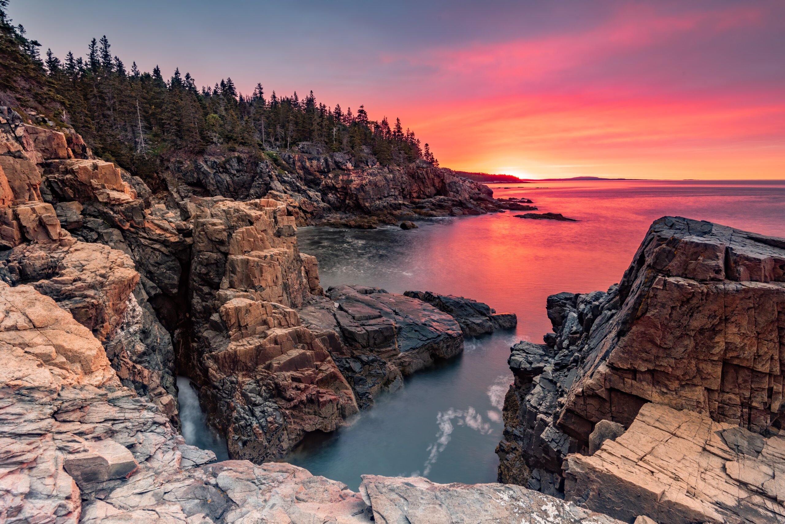 Sunrise in Acadia National Park, Maine
