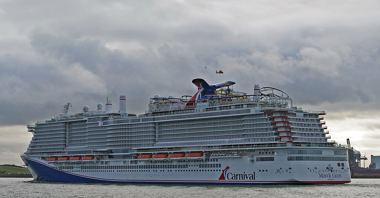 Mardi Gras ship back view
