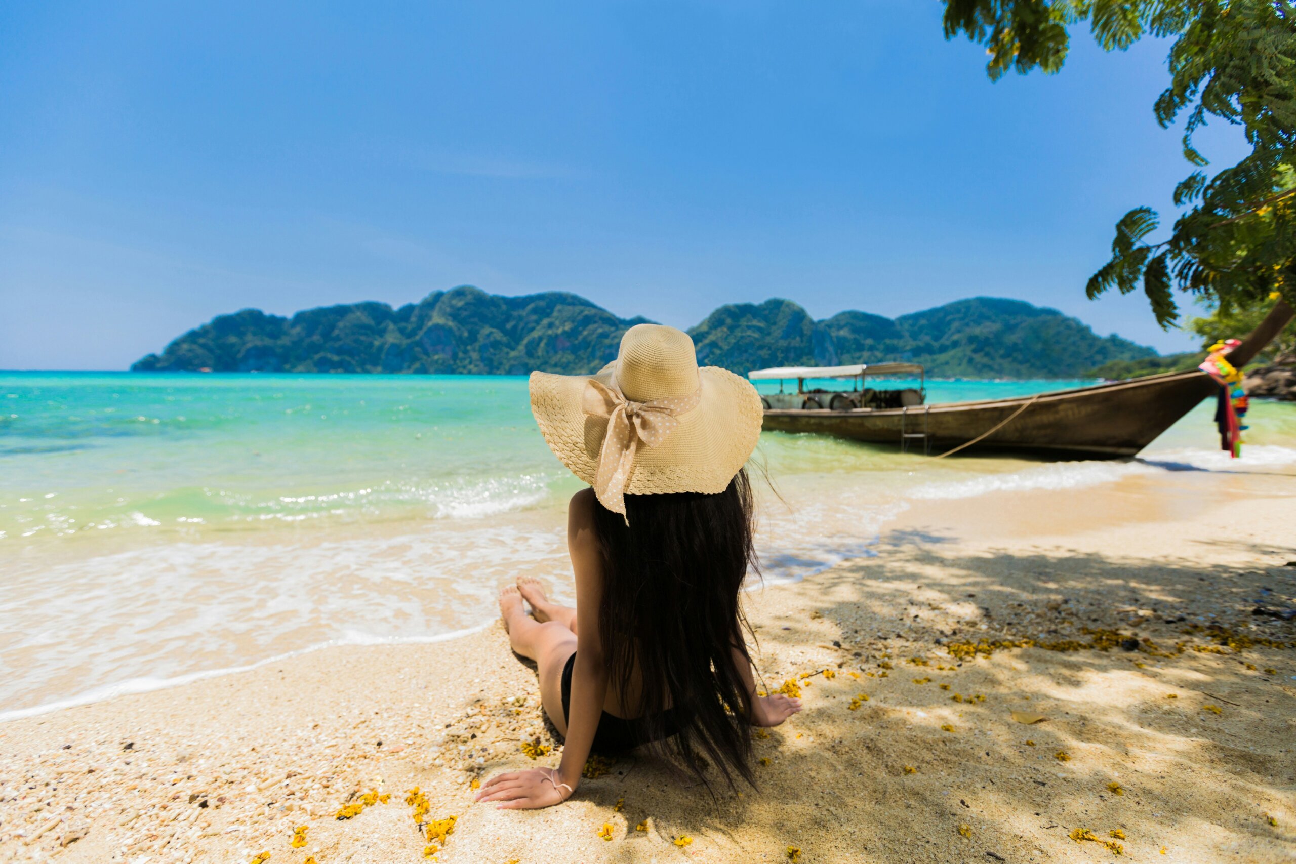 Woman on beach