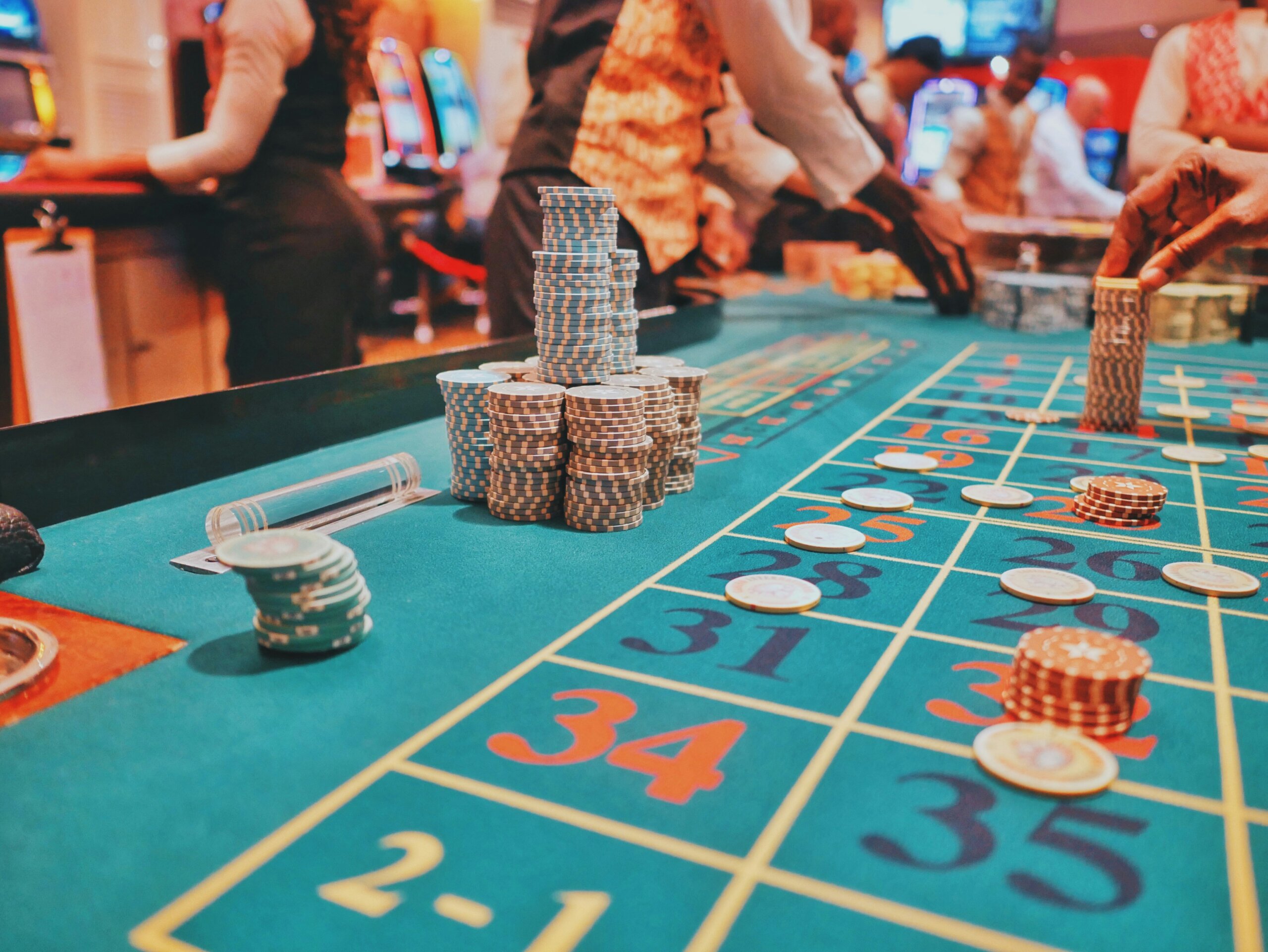 roulette table in a casinop