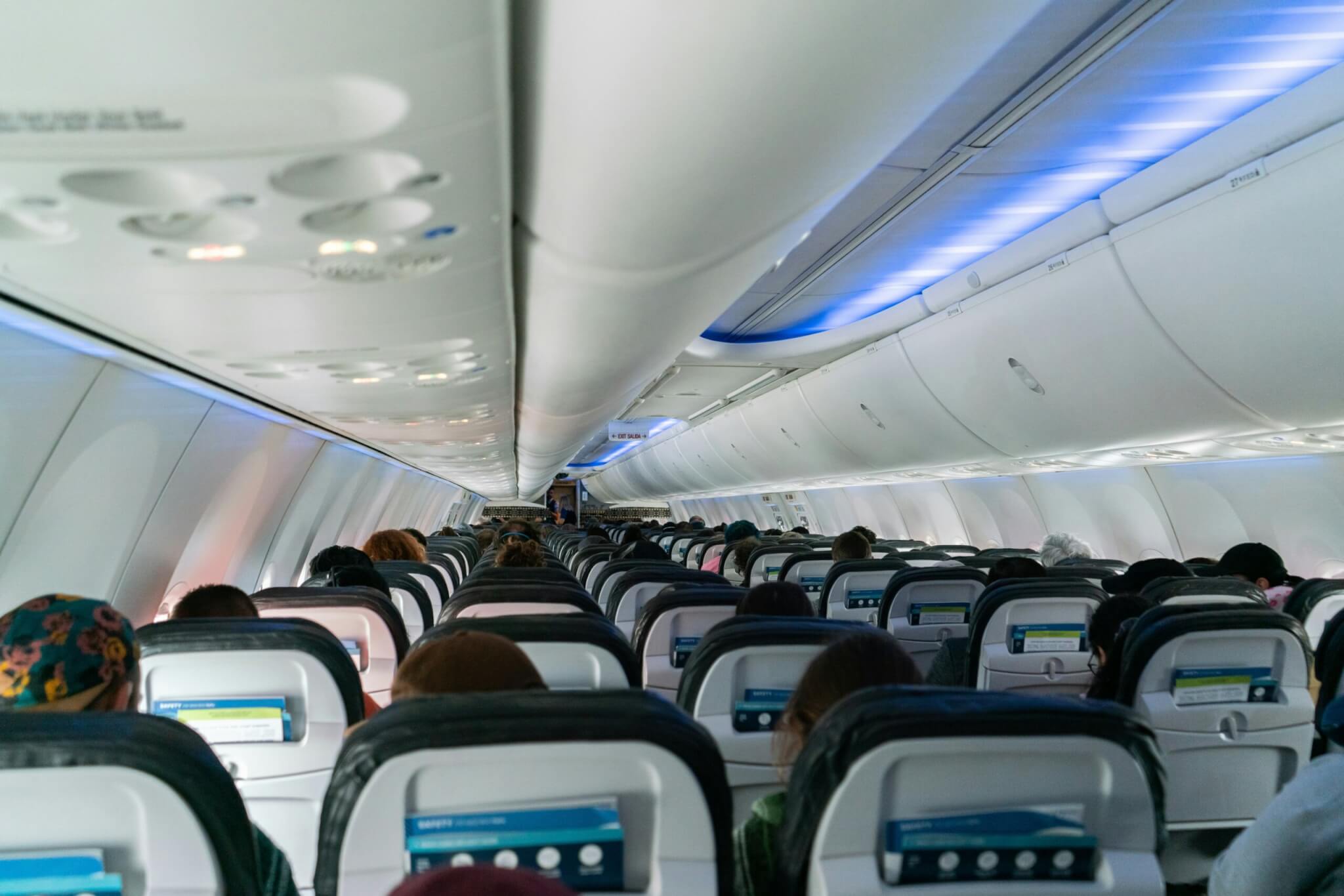 people on an airplane