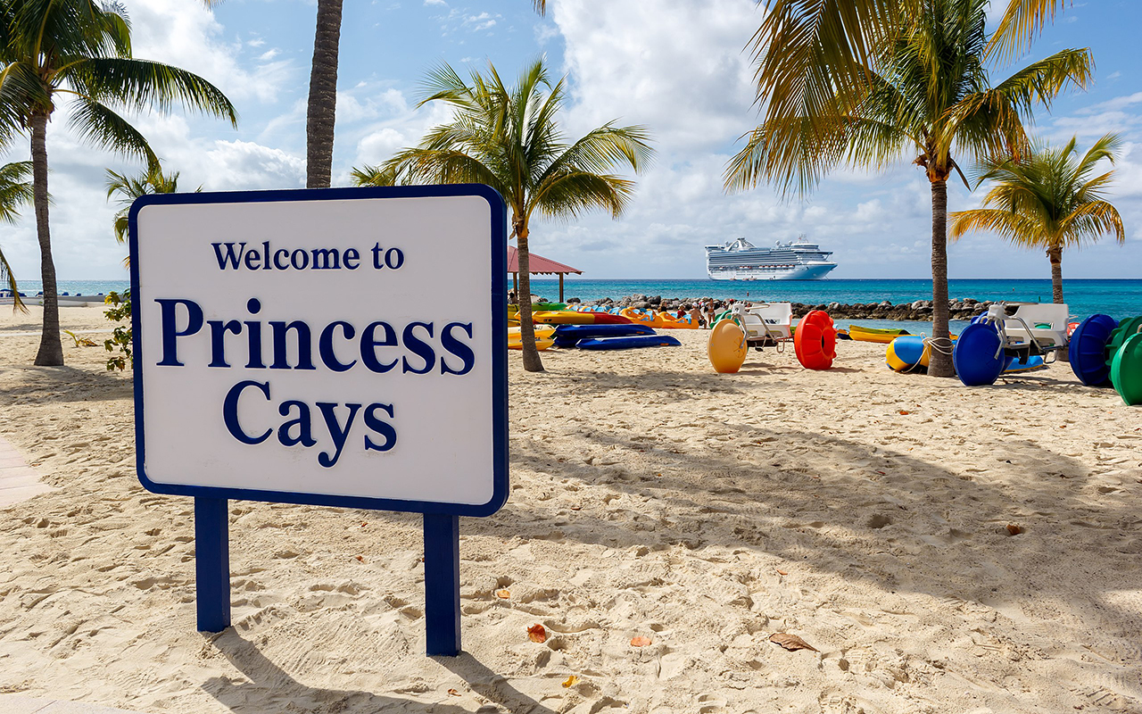 Princess began developing Princess Cays, its private island resort, in 1991.