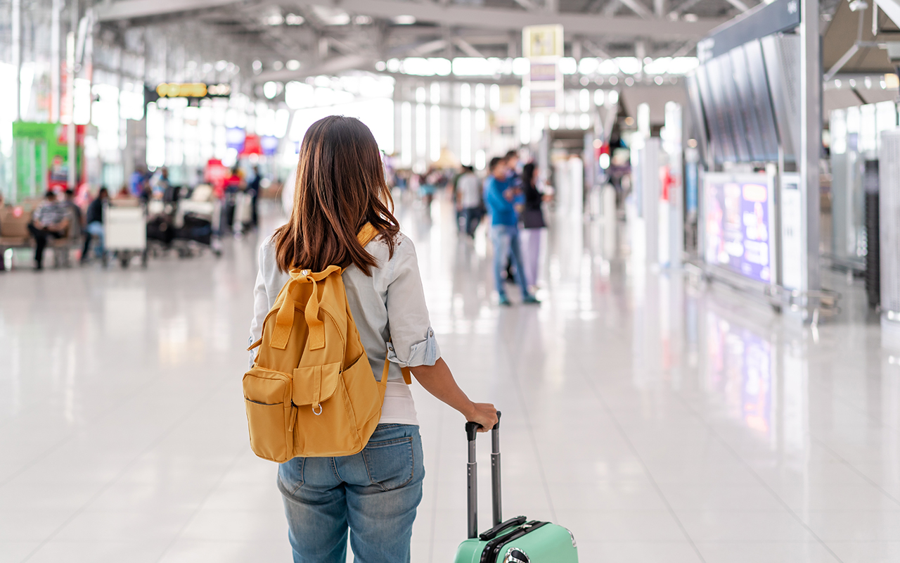 Woman at airport