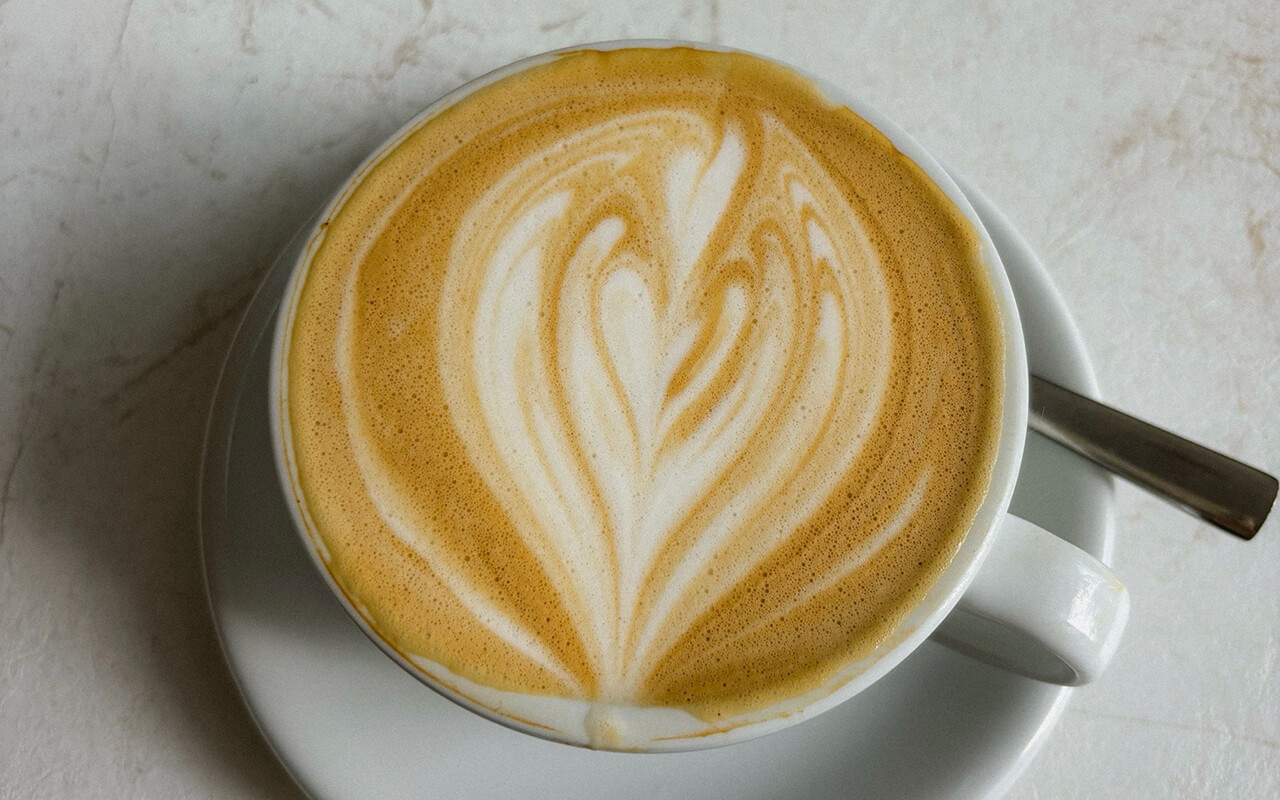 Latte in Tirana, Albania 