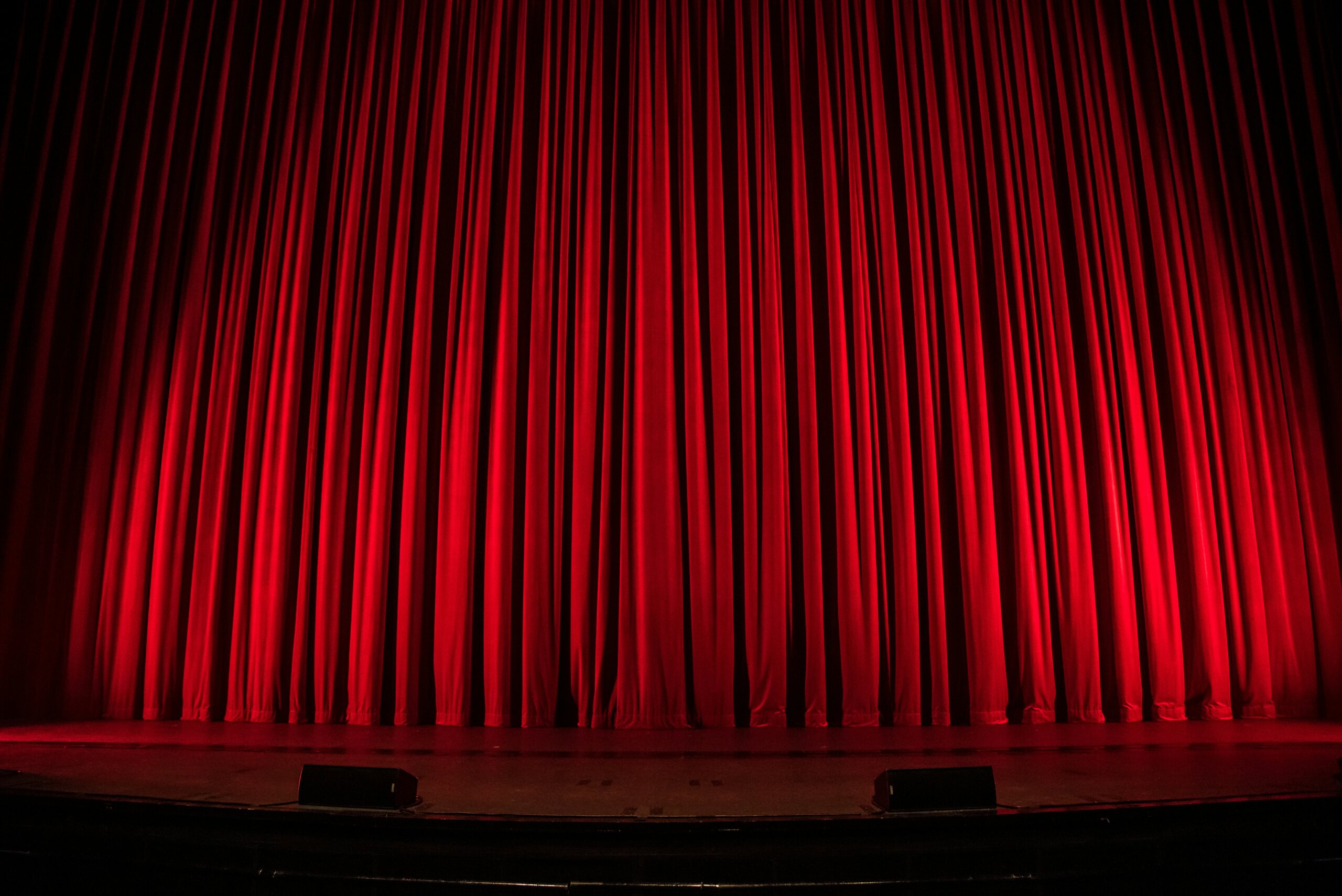 curtains in a theater