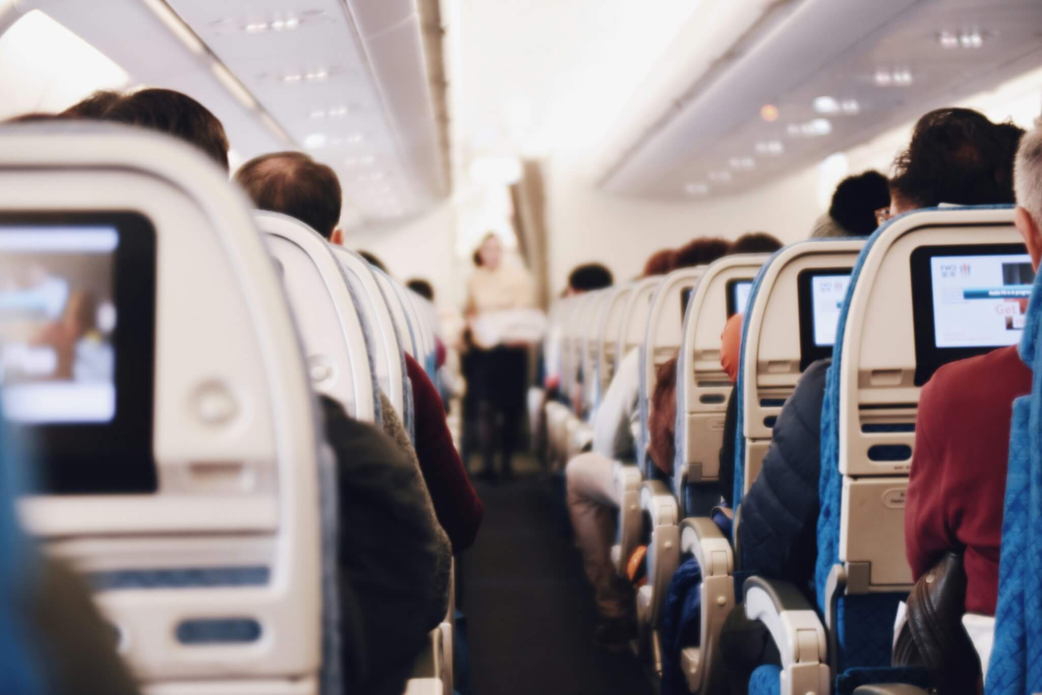 people on an airplane