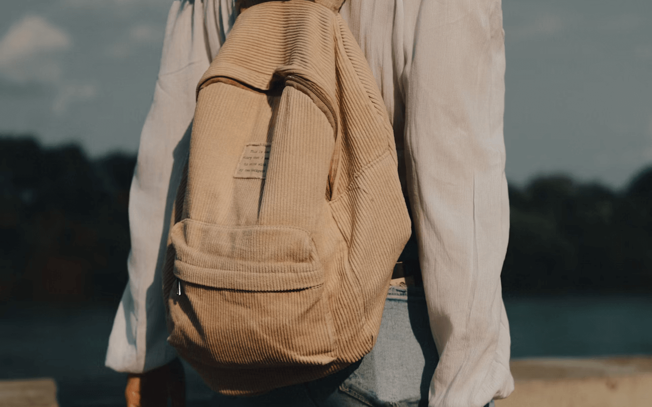 Fabric backpack 