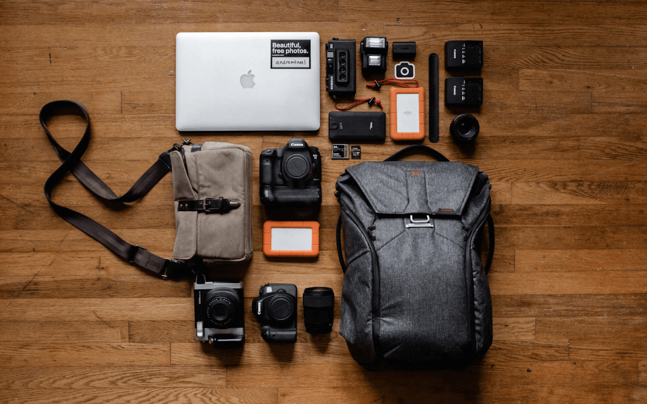 Technology and a backpack