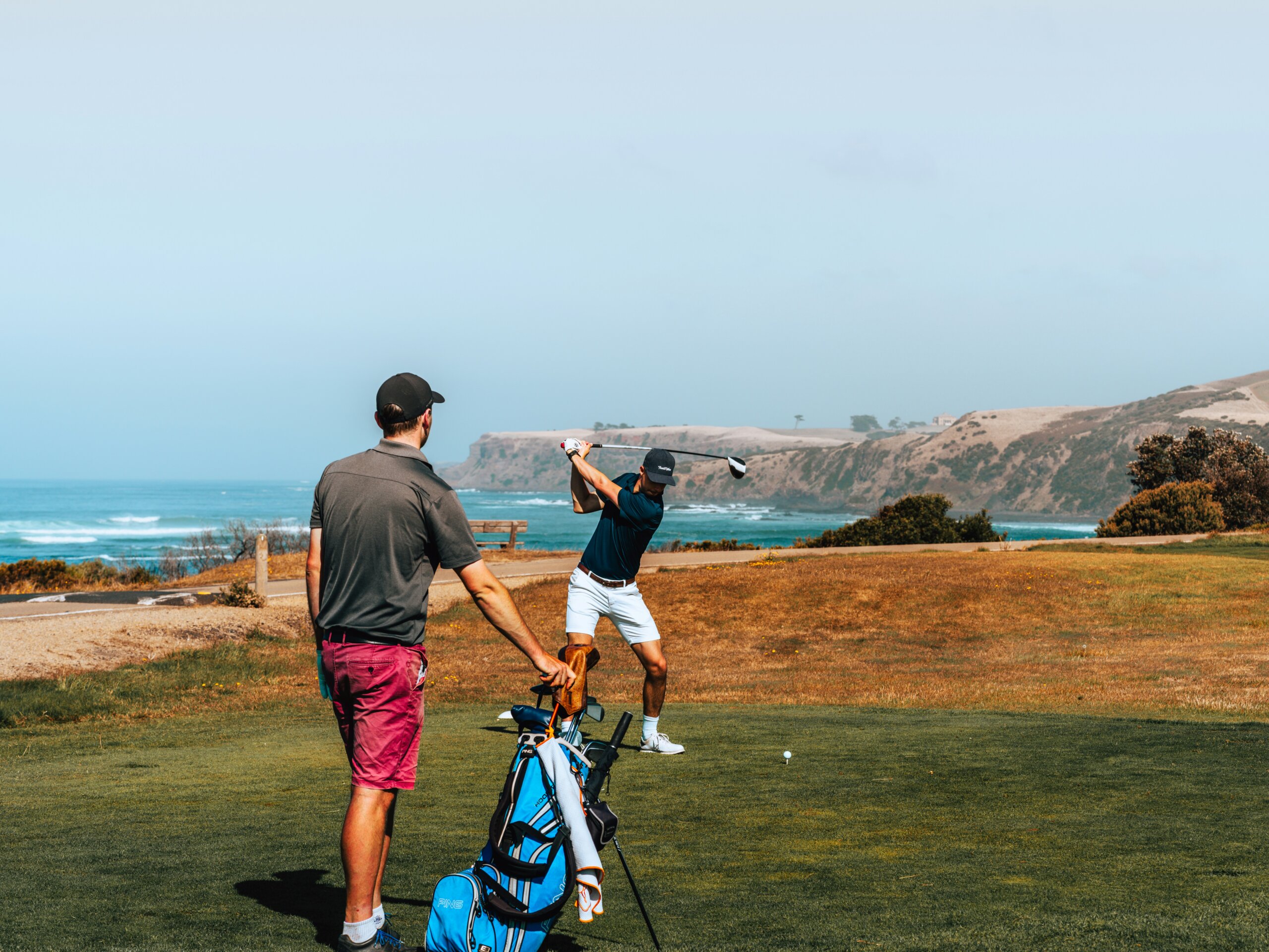 golfing