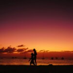 sunset in barbados