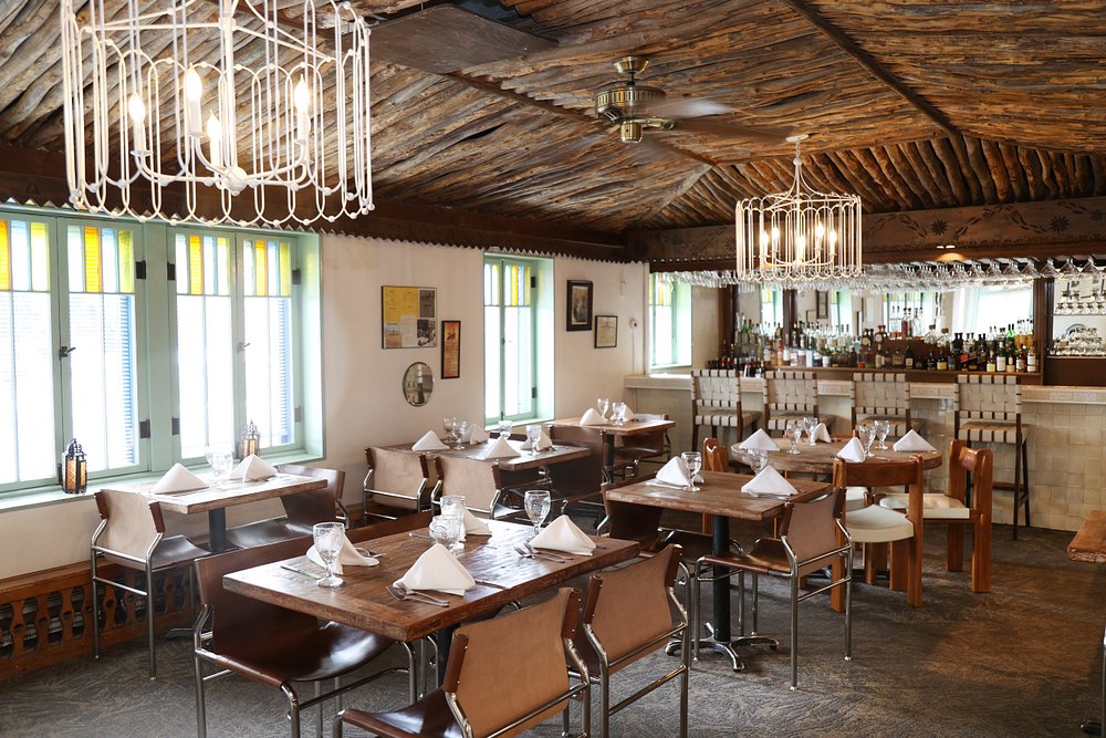 Interior dining area of Doc Martin's in Taos, NM