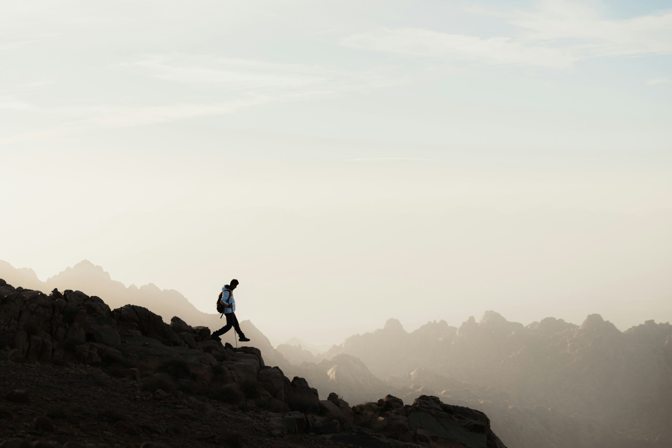 person hiking