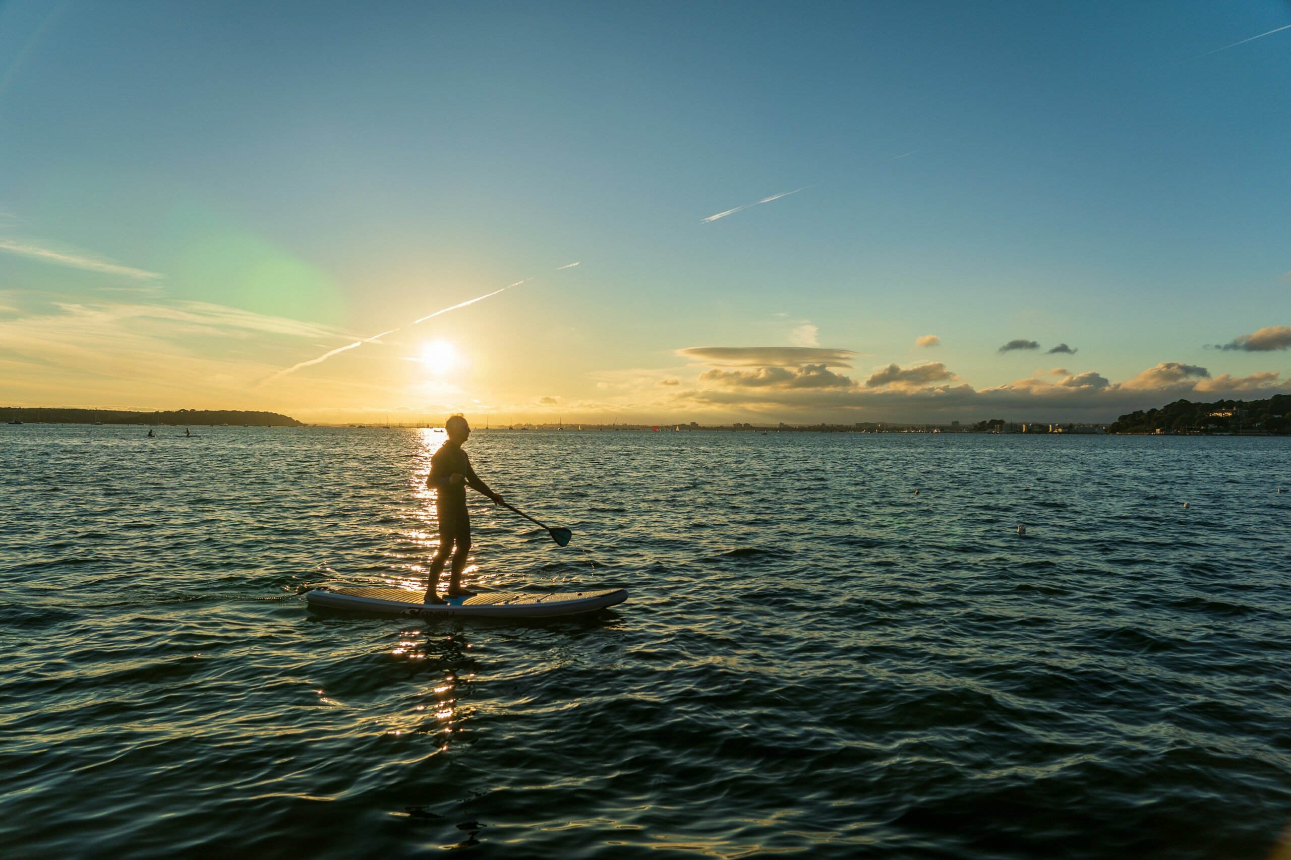 paddleboarding