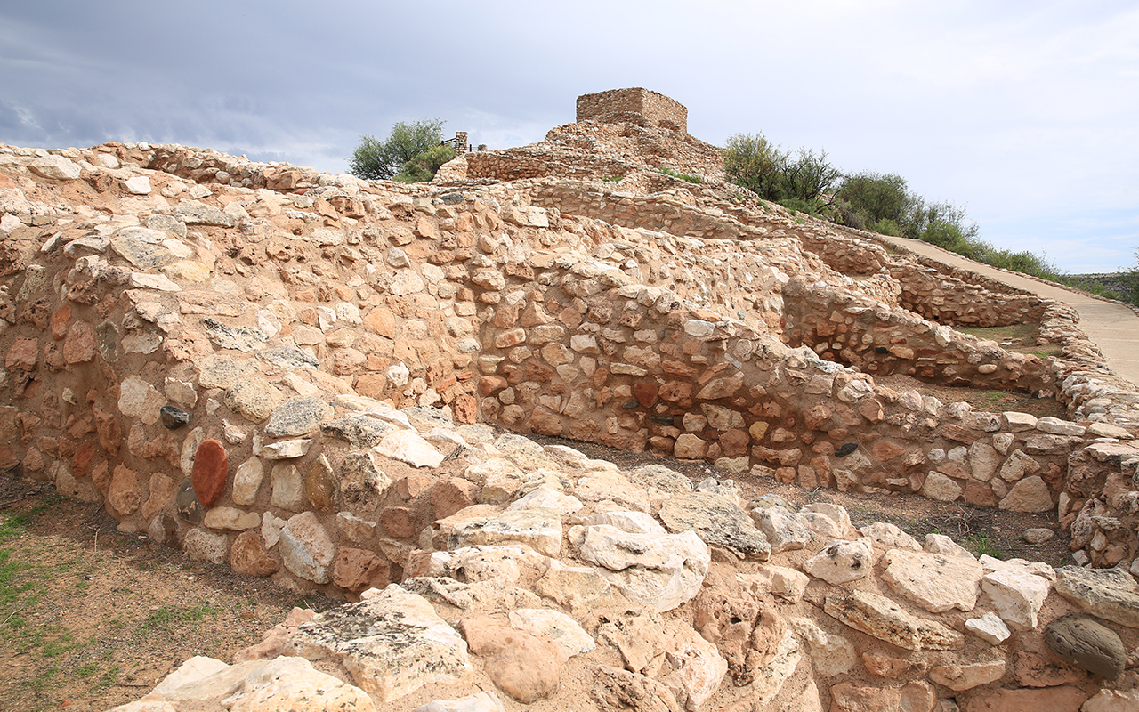 Tuzigoot National Monument in Arizona, USA, Indian ruins