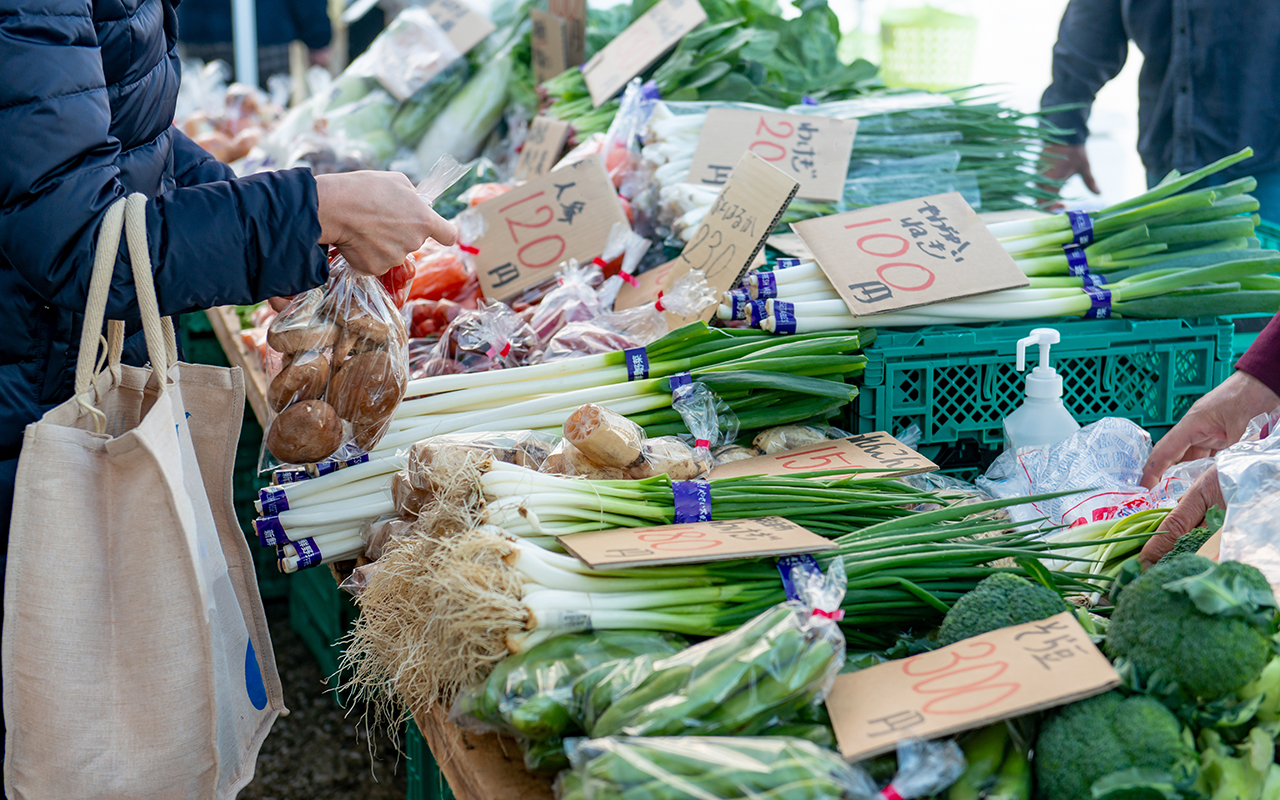 Food market in Asia