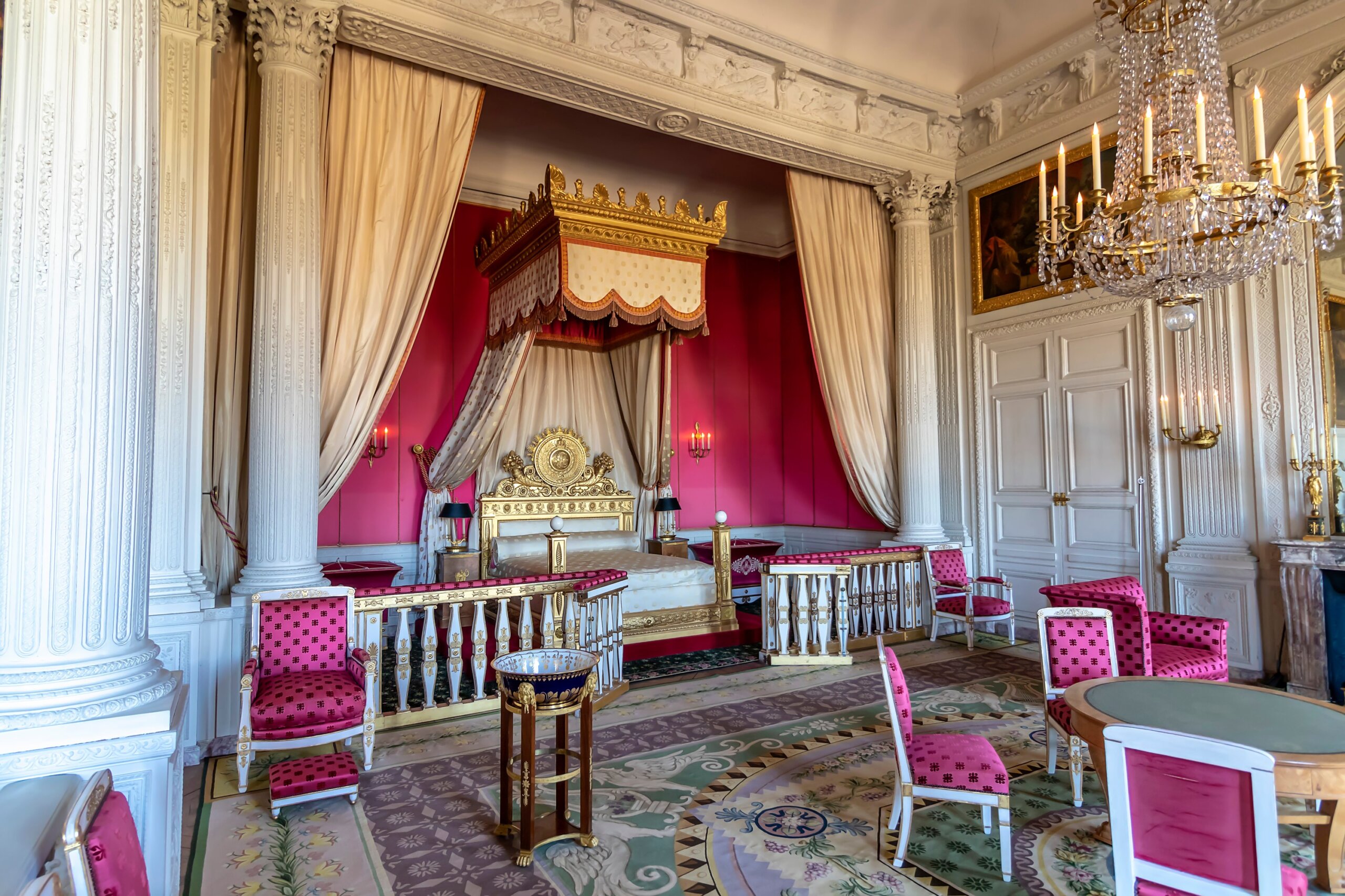 Room inside The great Trianon Palace (Grand Trianon) situated in the northwestern part of the Domain of Versailles. Was the residence of Queen Marie Antoinette.