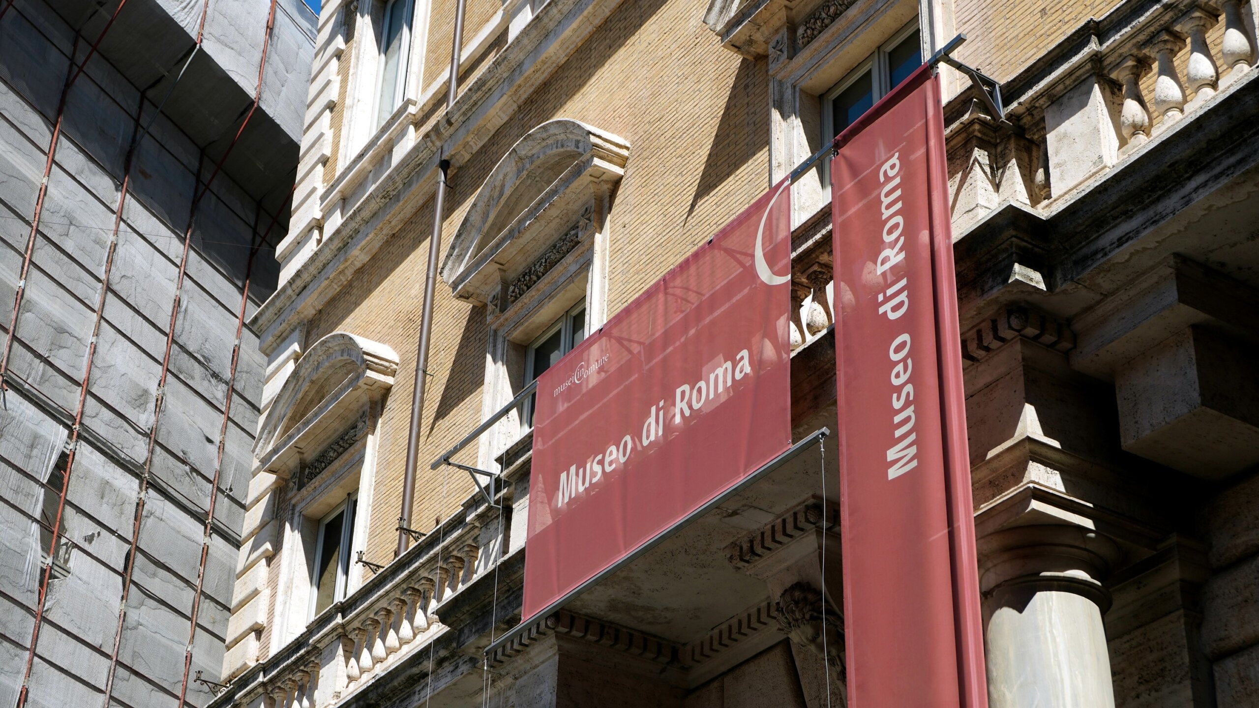 External facade of Palazzo Braschi since 1952 is home to the Museum of Rome