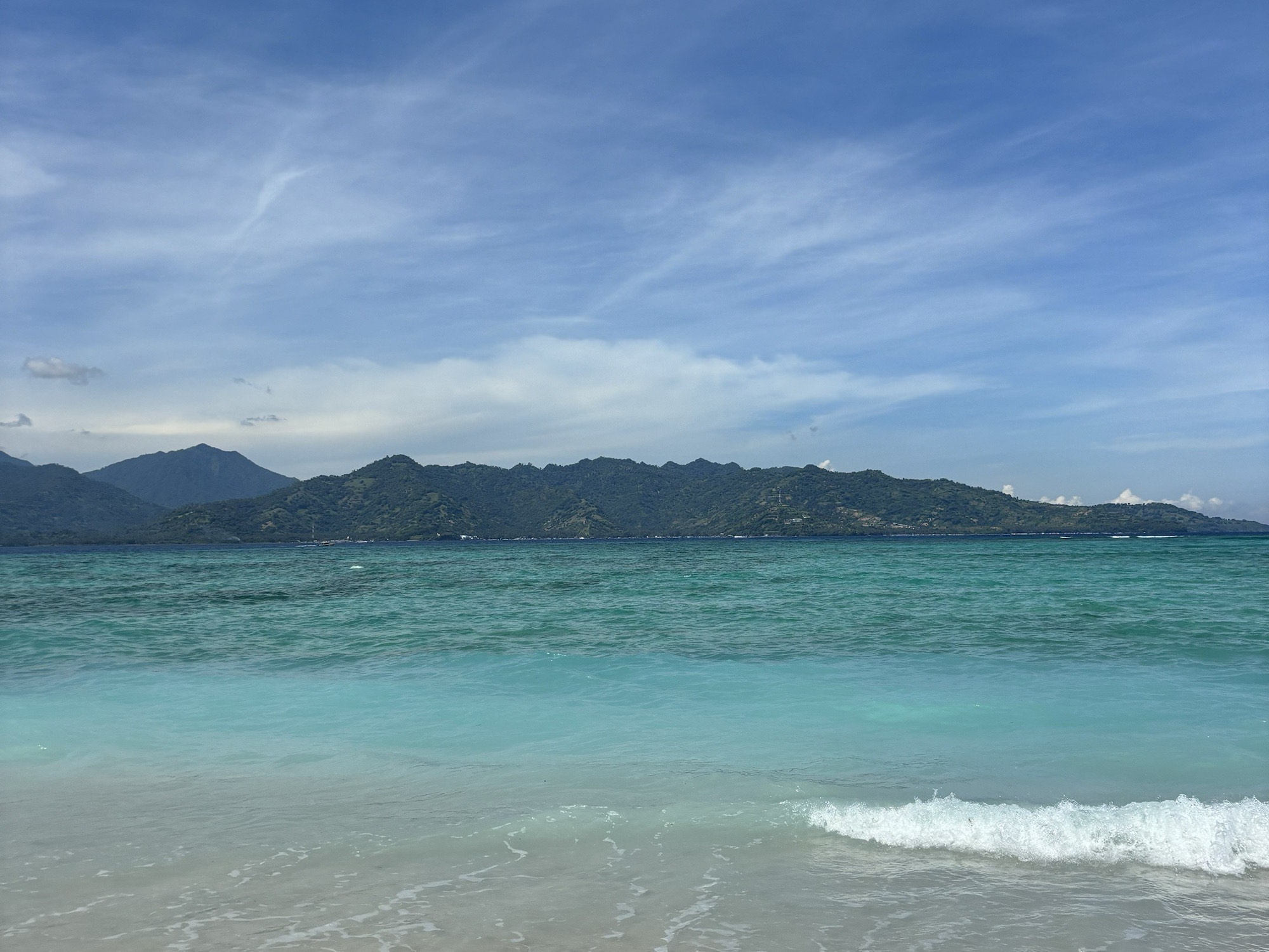 Beach views on the west side of Gili Air
