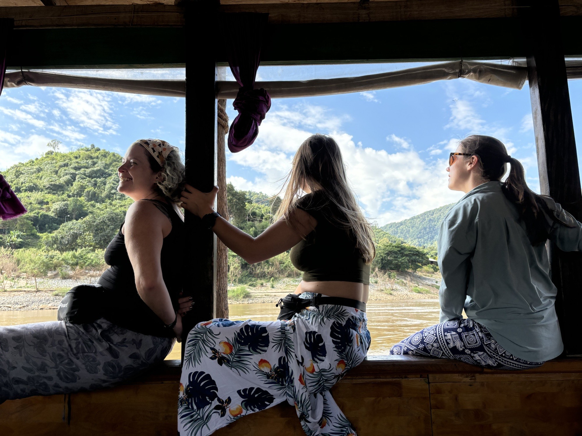 Friends made on the journey into Laos 