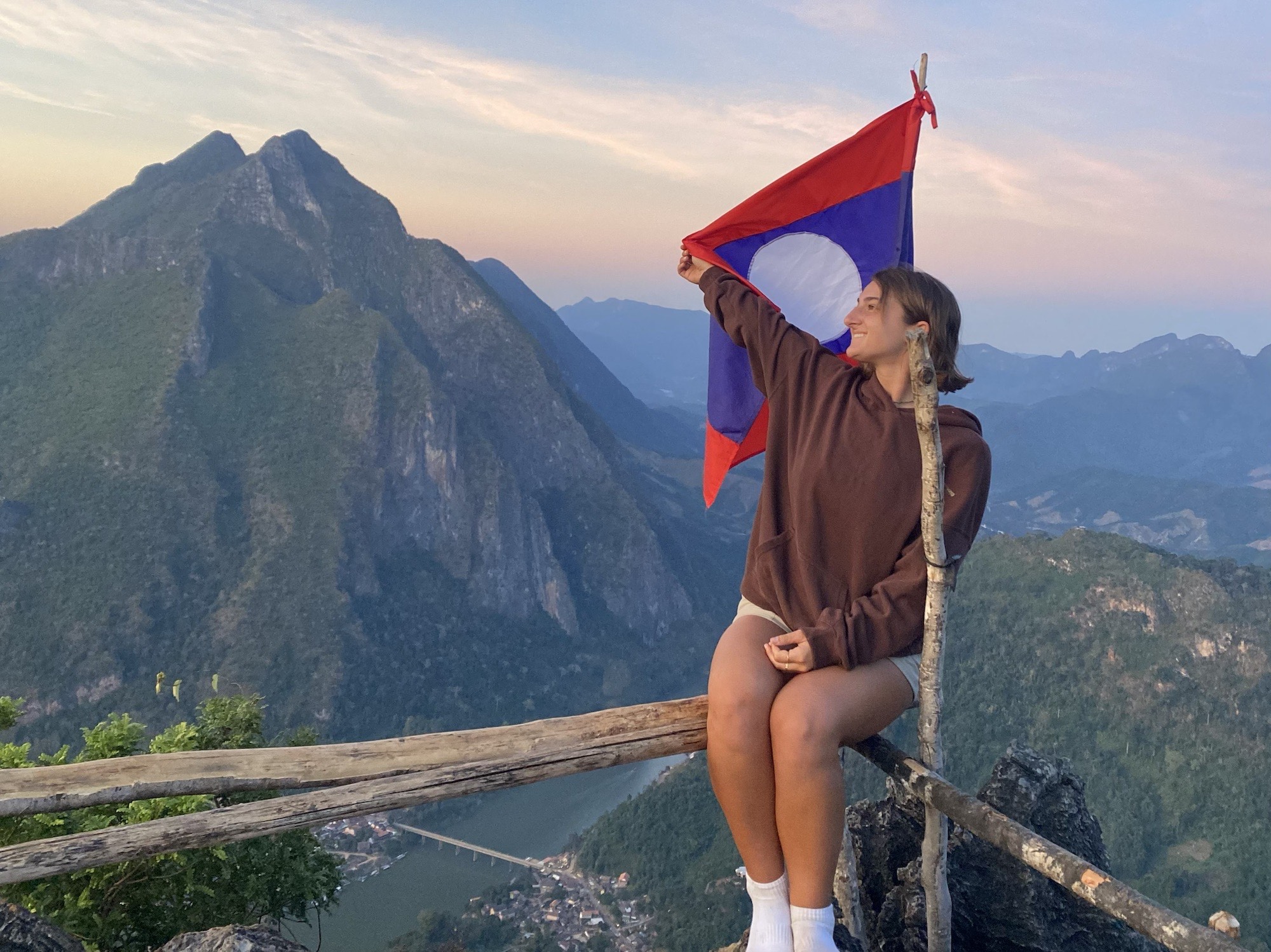 Views from the top of the trek in northern Laos 