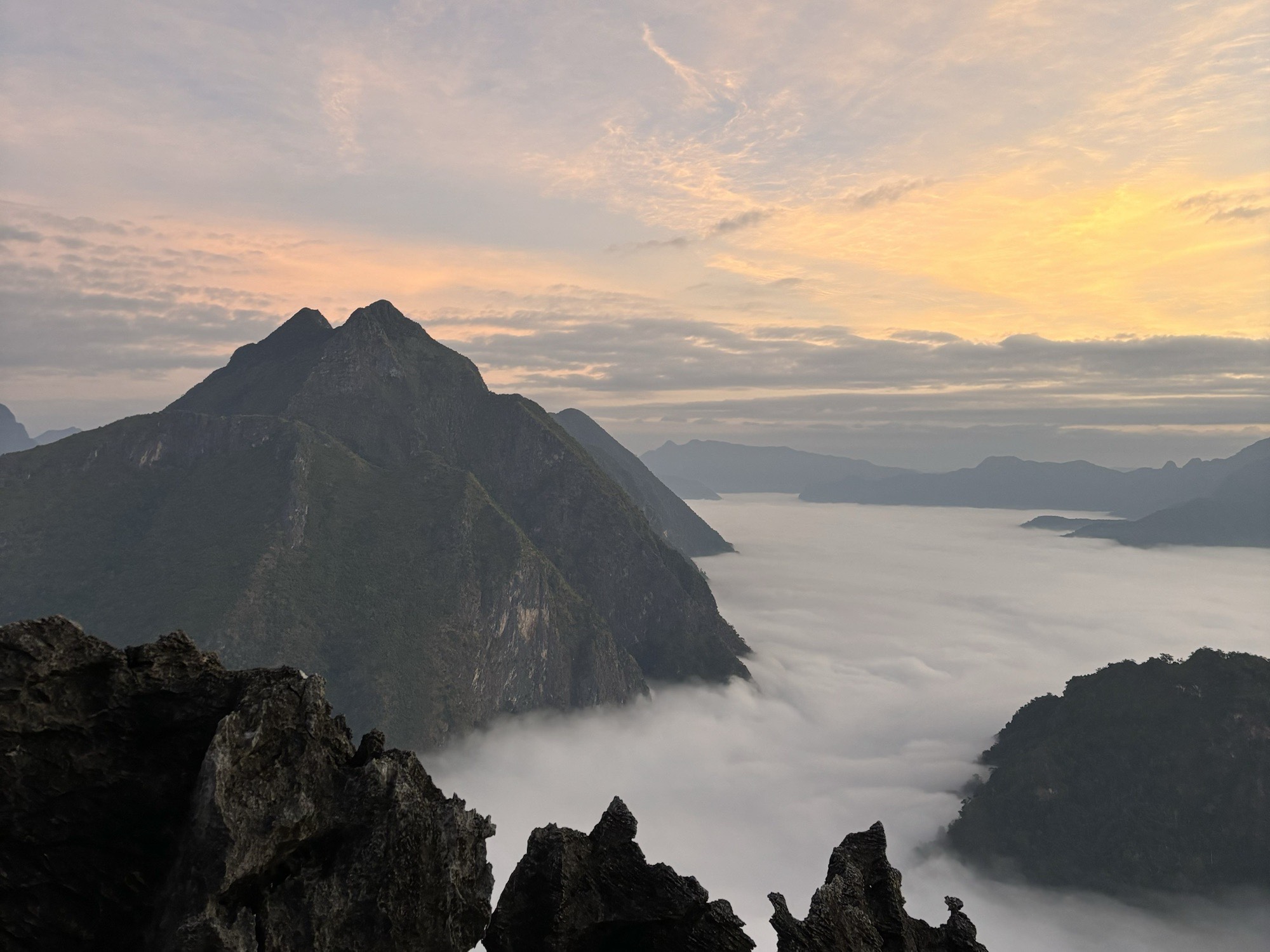 Sunrise views from the top of the hike
