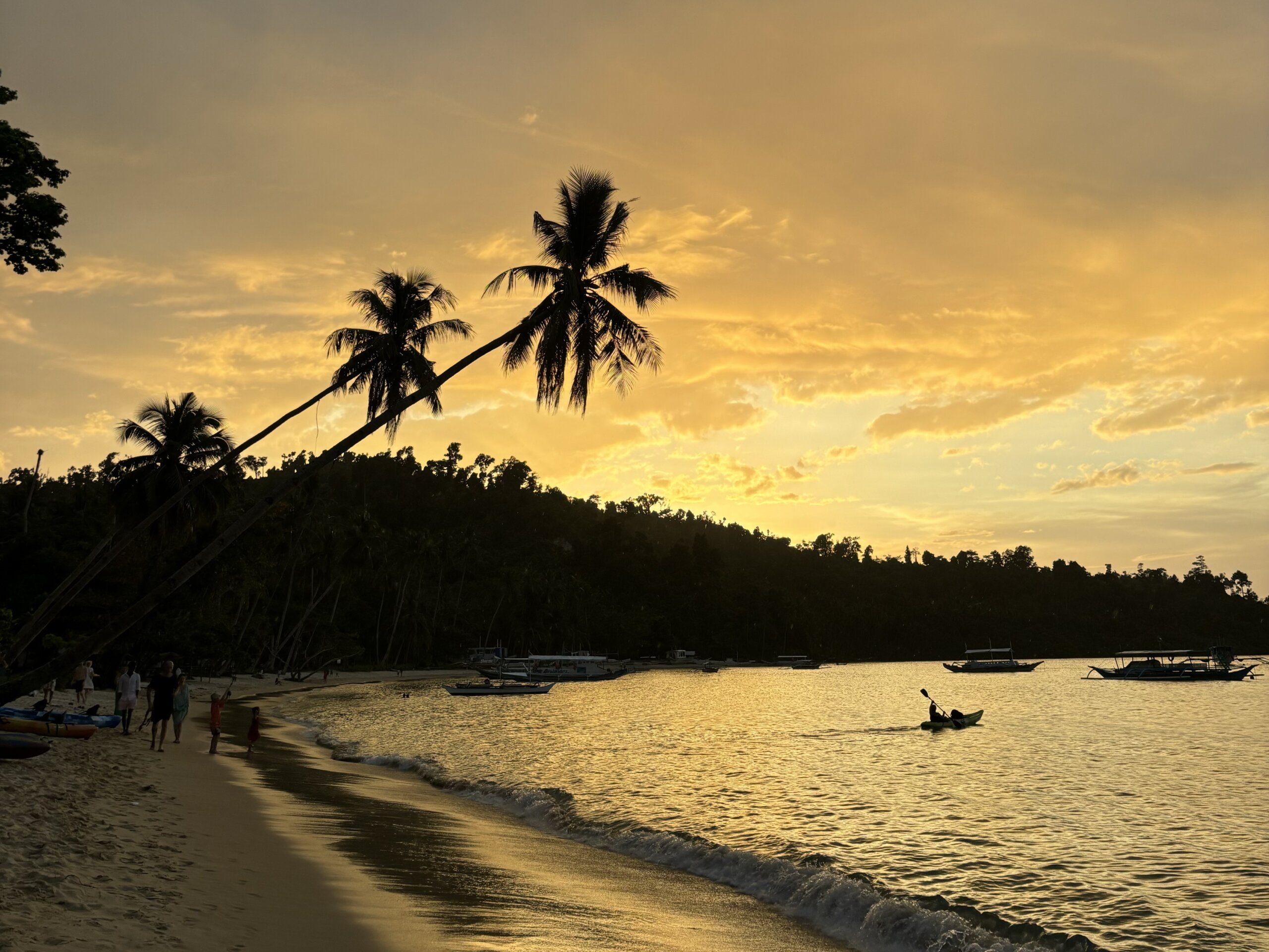 Sunsets at Port Barton Beach