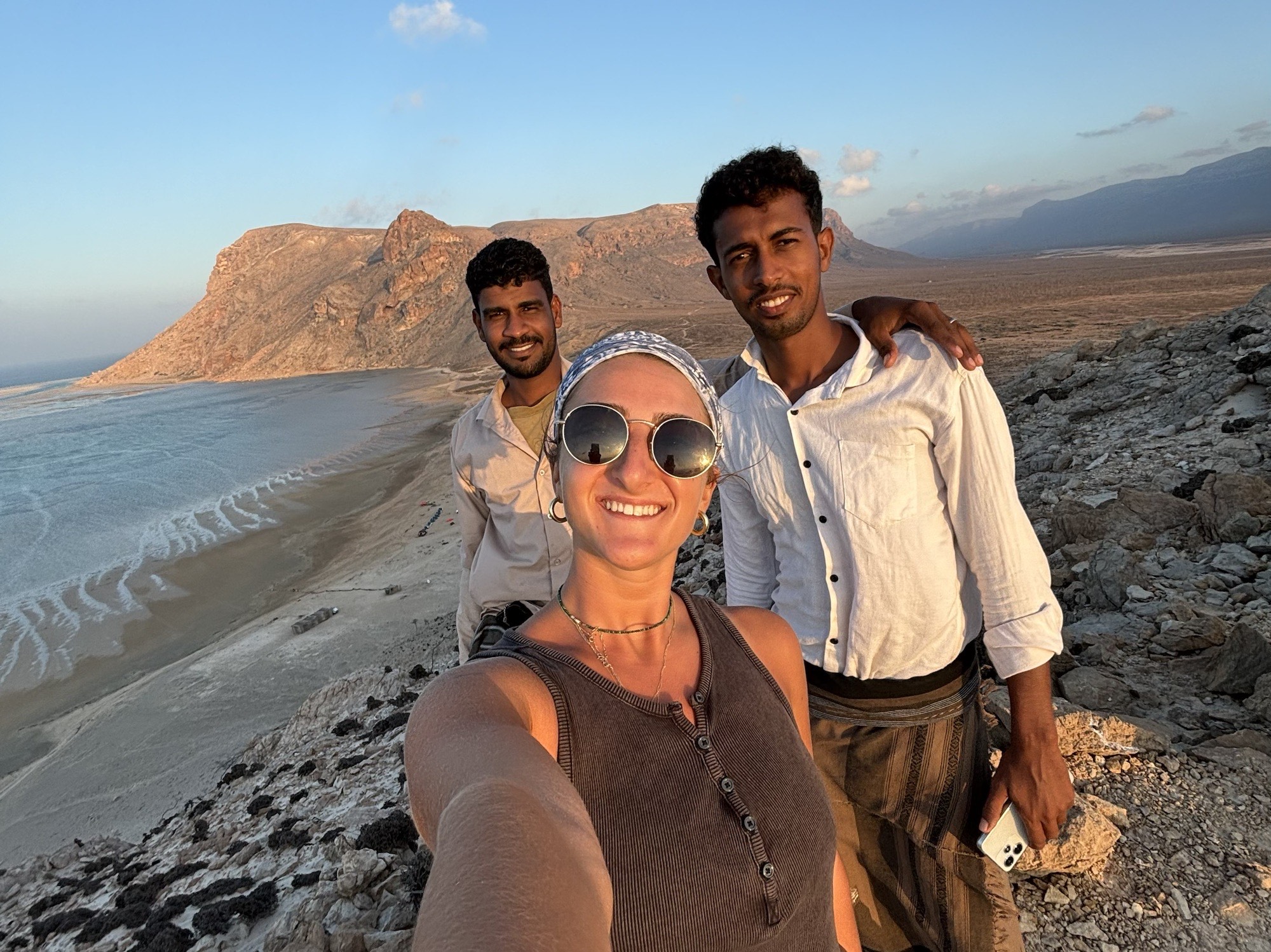 Last sunset with my guides who became my close friends 