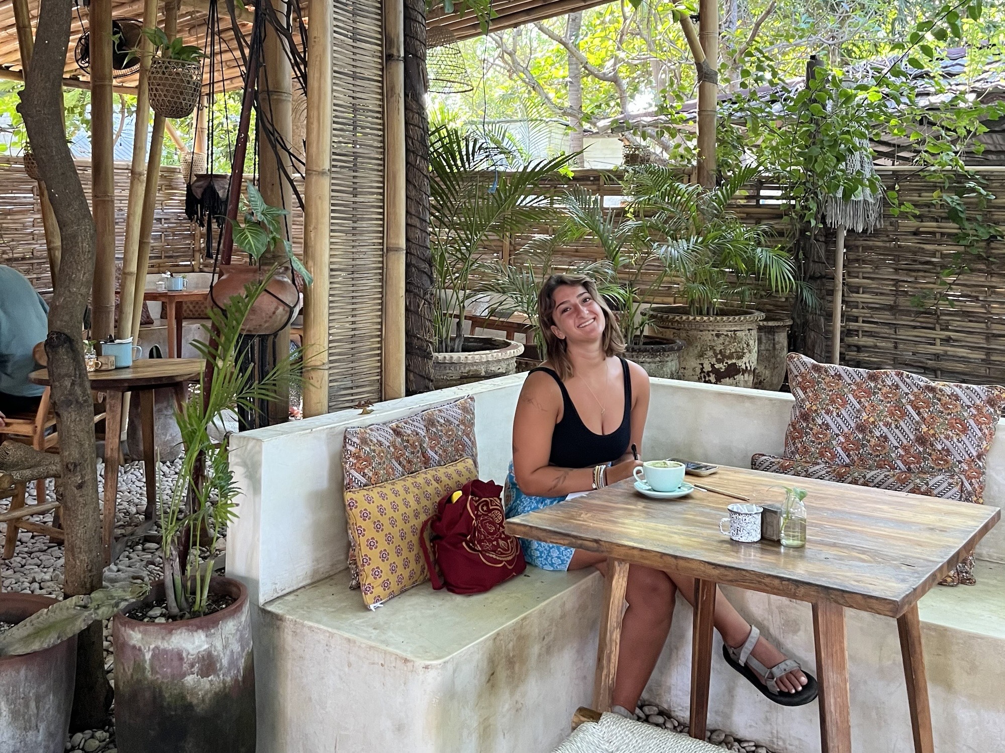 A morning at my favorite cafe in Indonesia! 