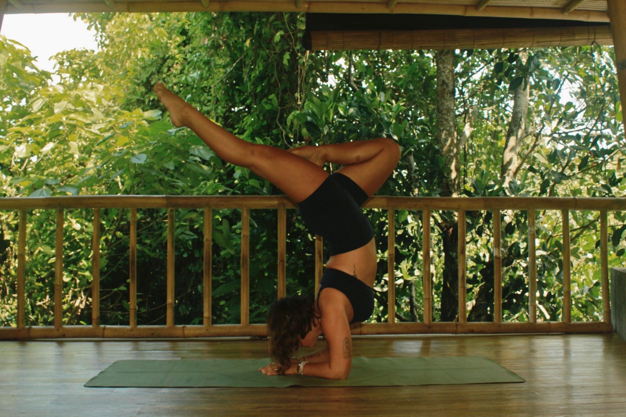My daily yoga practice in Ubud, Bali! 