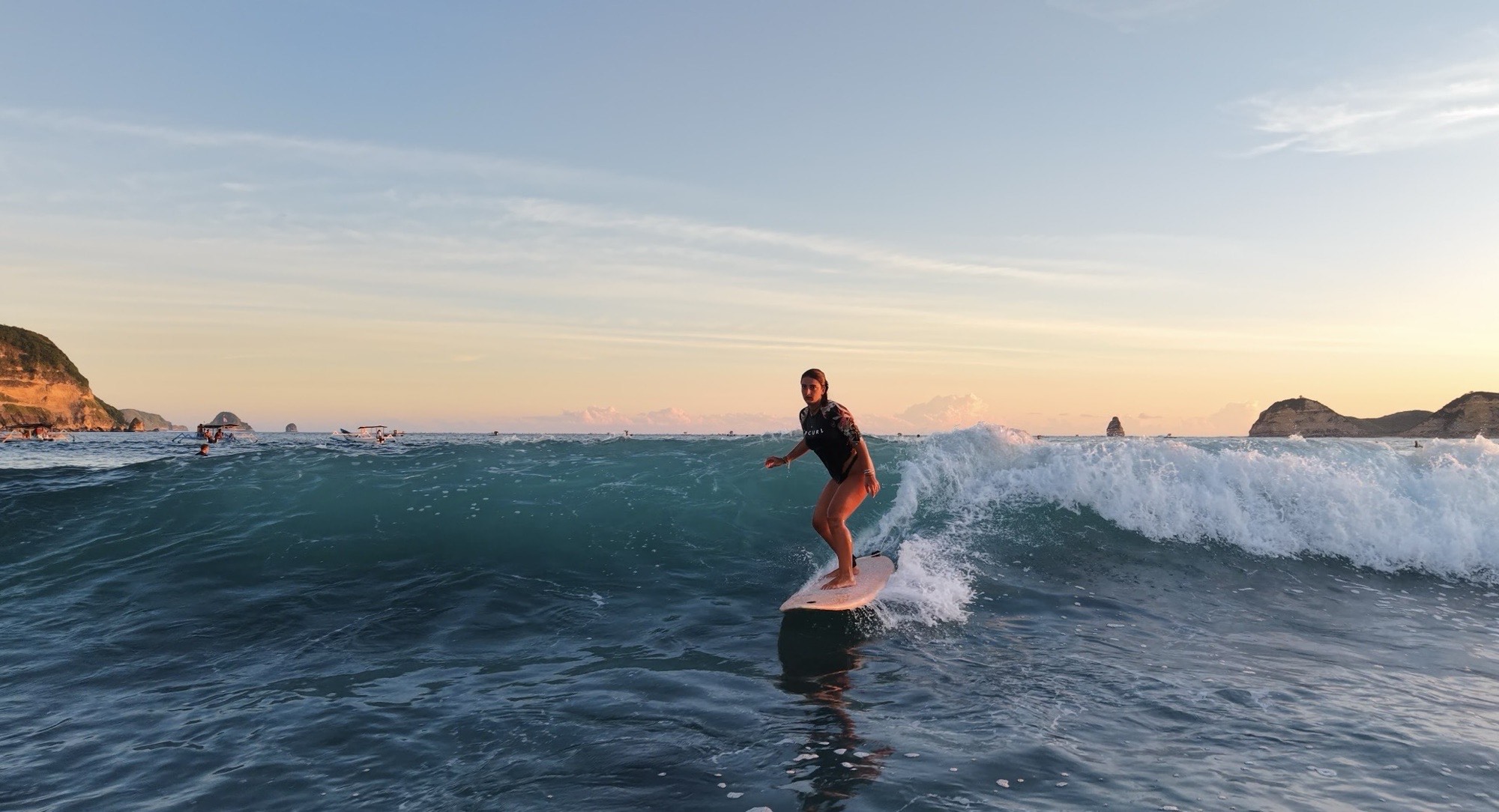 Surfing in kuta Lombok