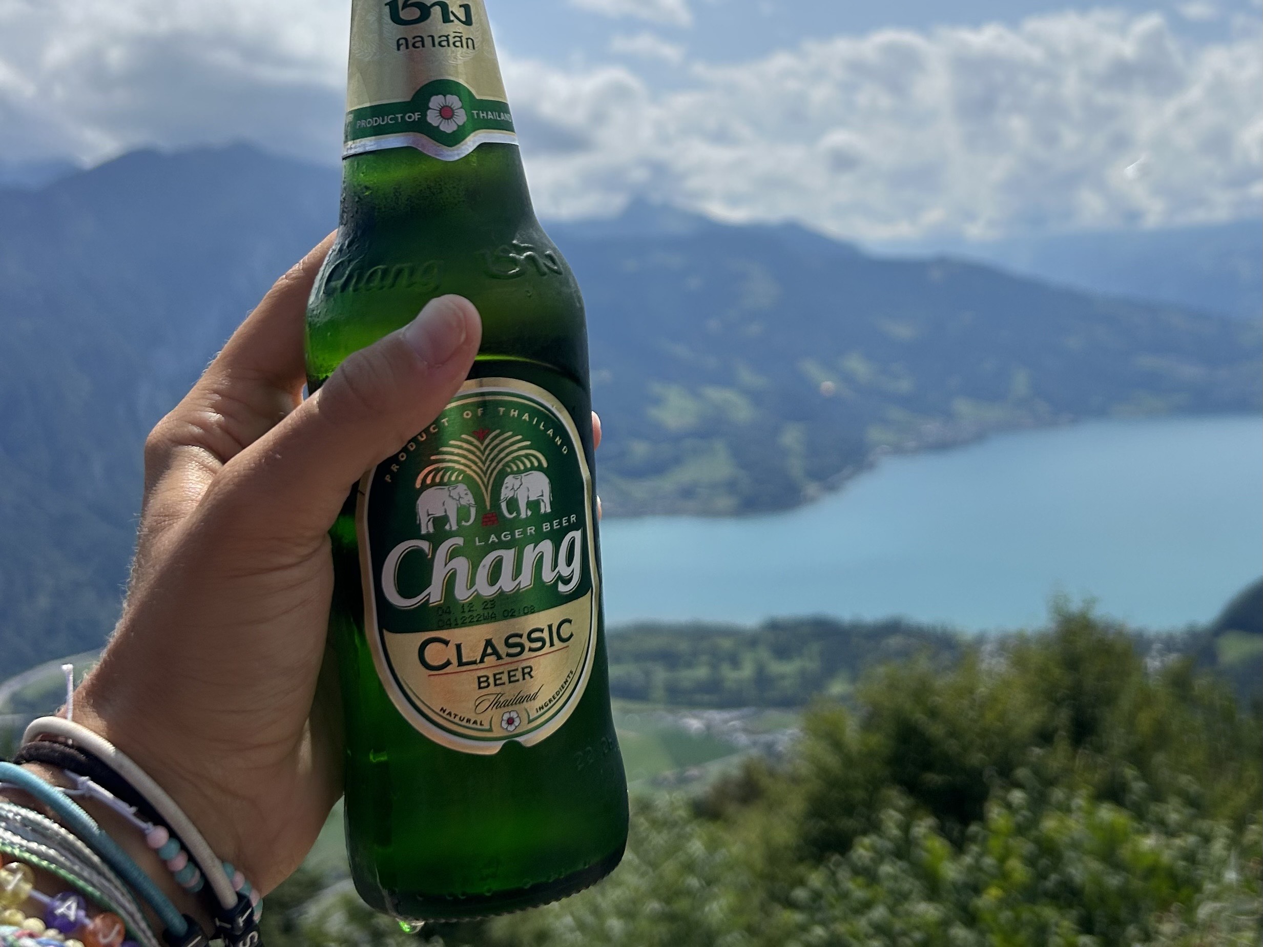 Chang beer found in the Swiss alps!