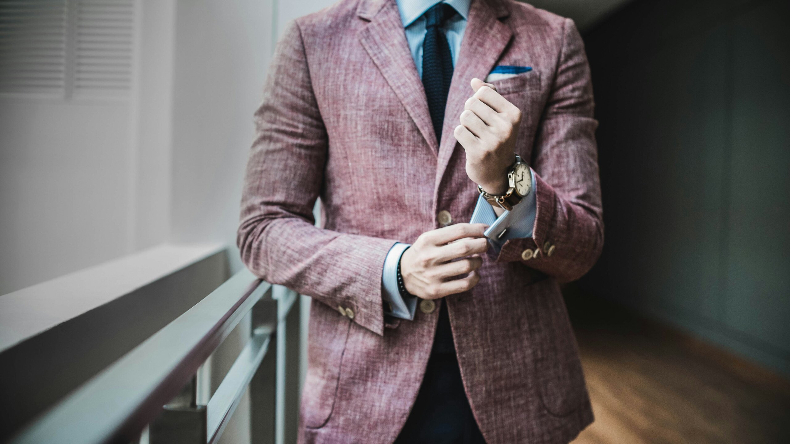 man in a blazer