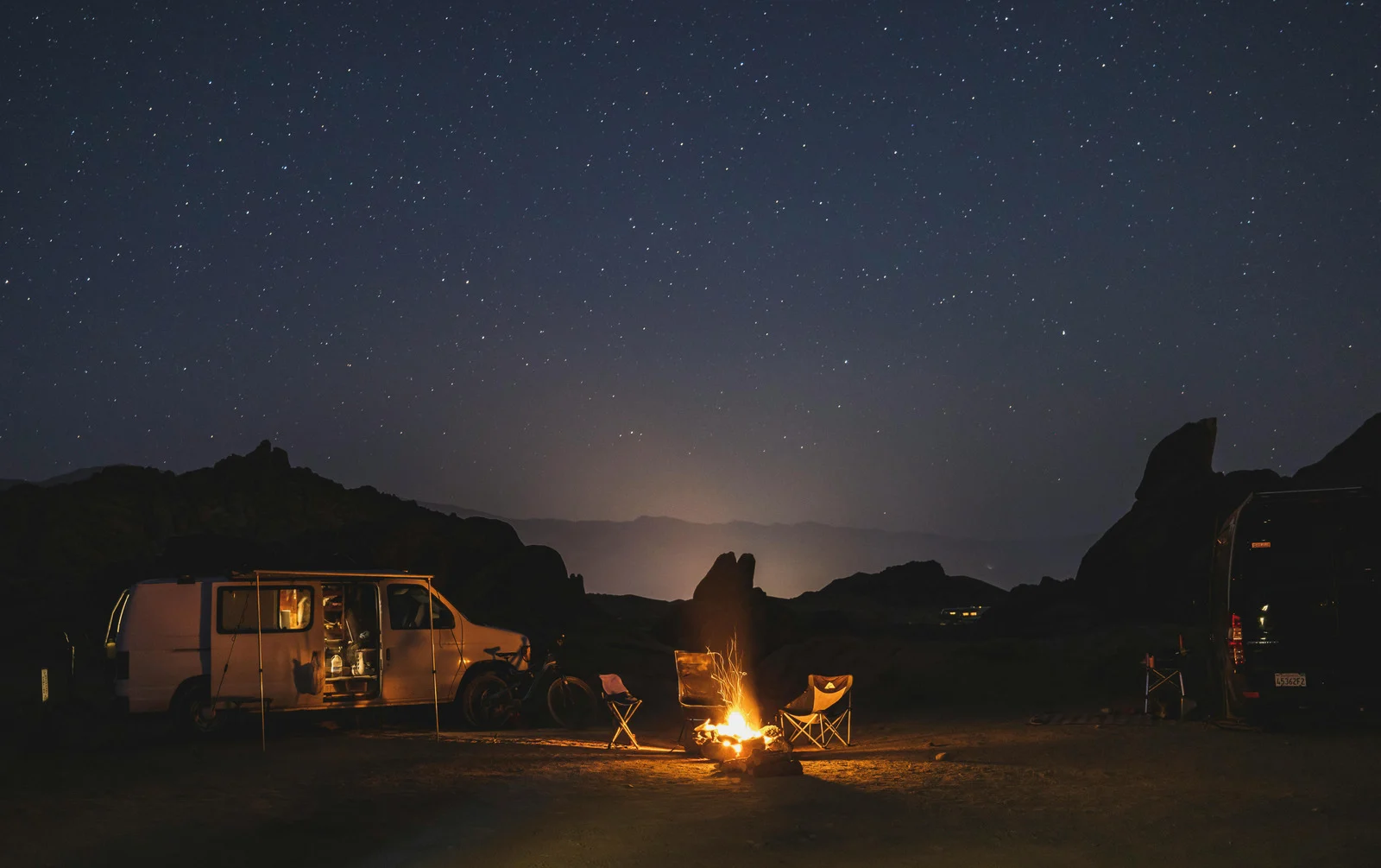 camping set up