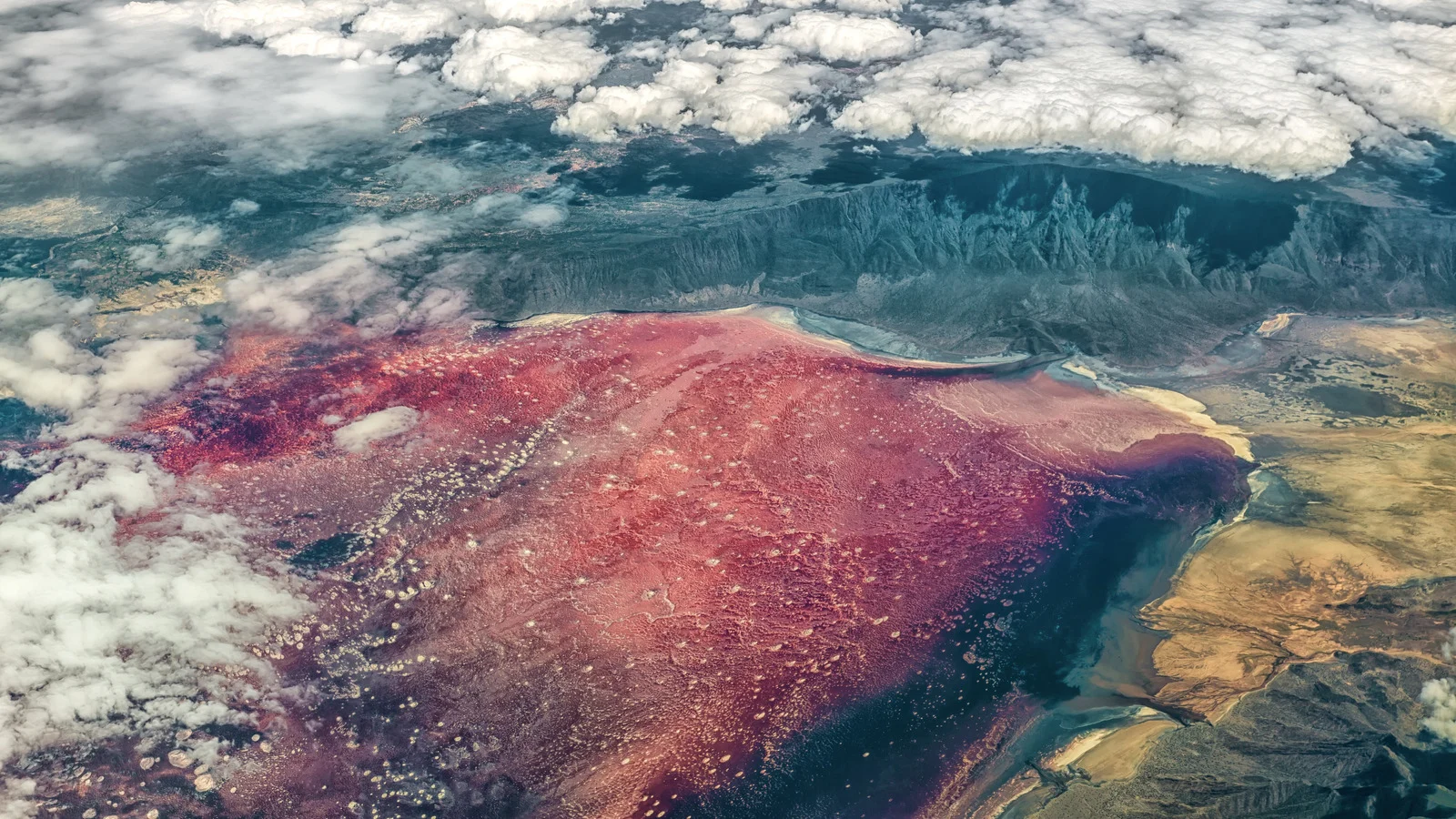 Red-Hot Lake (Lake Natron)